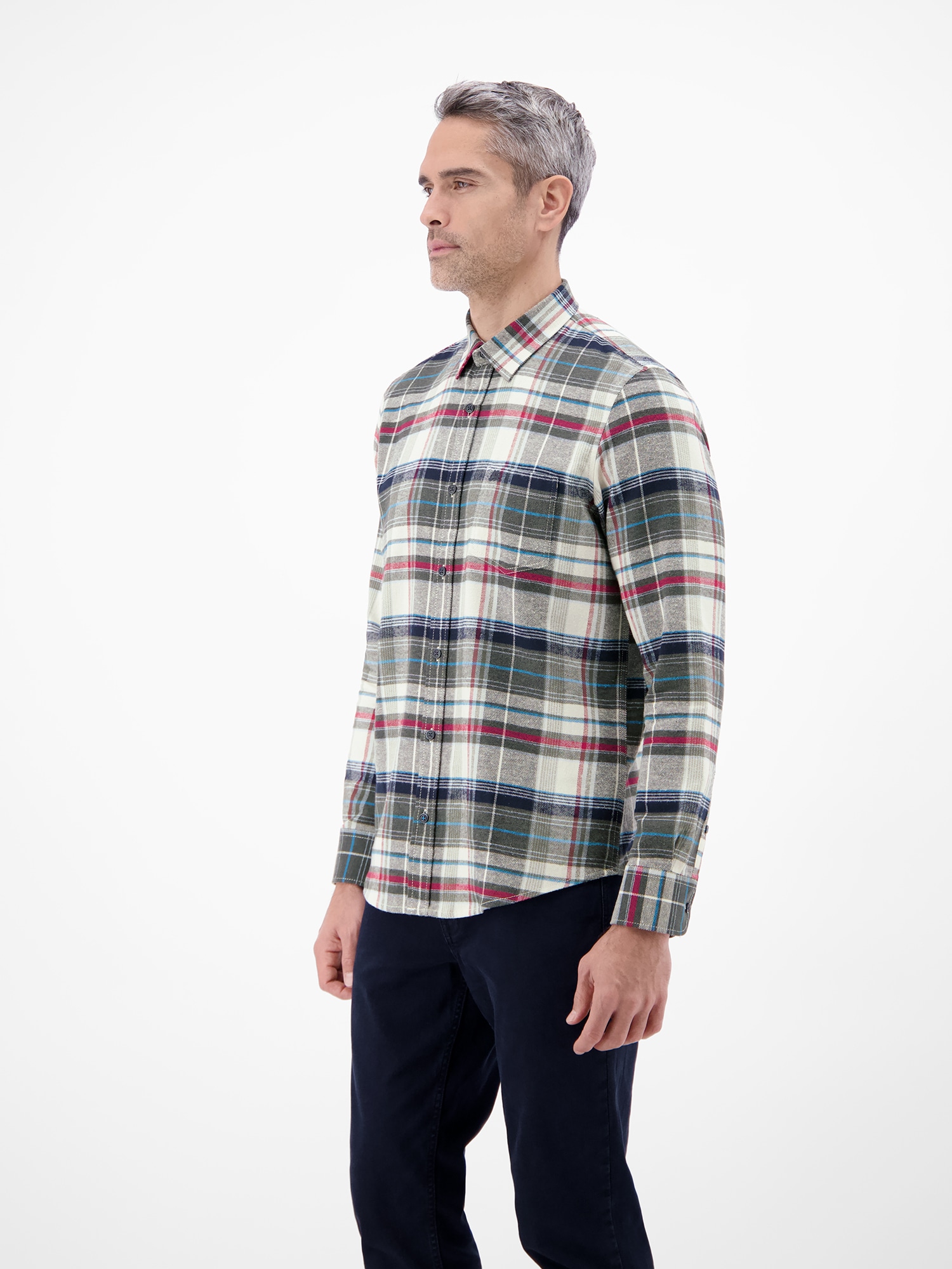 LERROS Karohemd »LERROS Karo Flannelhemd - weich und stylisch«