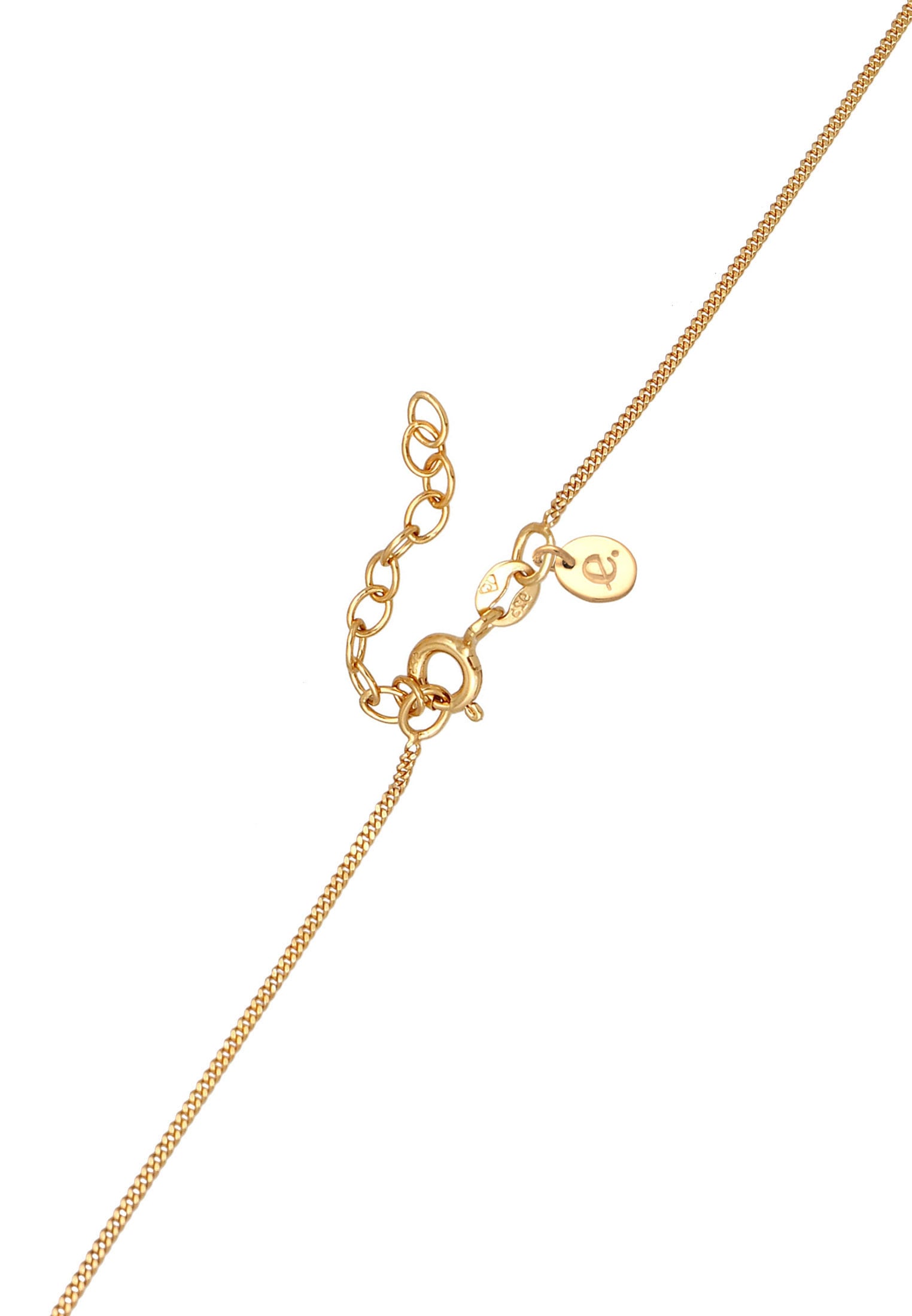 Elli Premium Ohrring und Ketten Set »Schmuckset Kette Creolen Mondstein Stein 925 Silber« ()