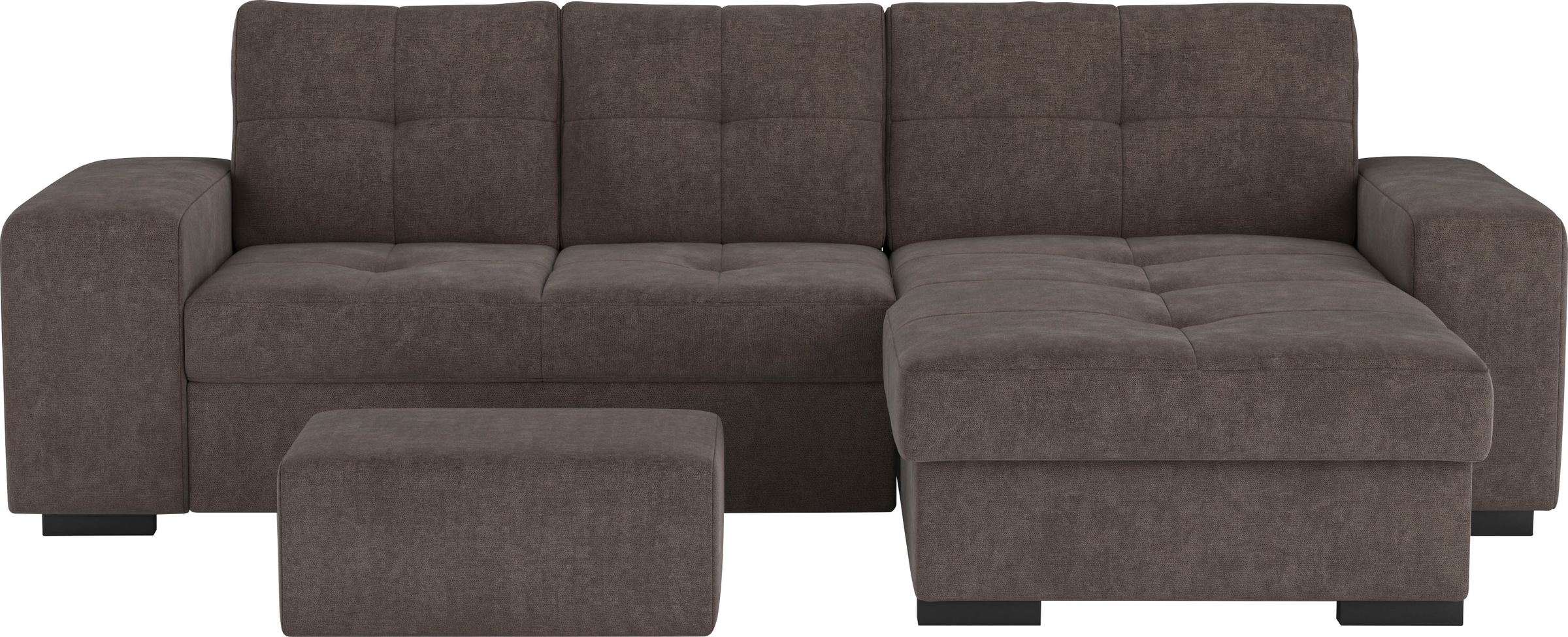 COTTA Ecksofa »Mattina L-Form«, mit Hocker, wahlweise mit Bettfunktion & Bettkasten