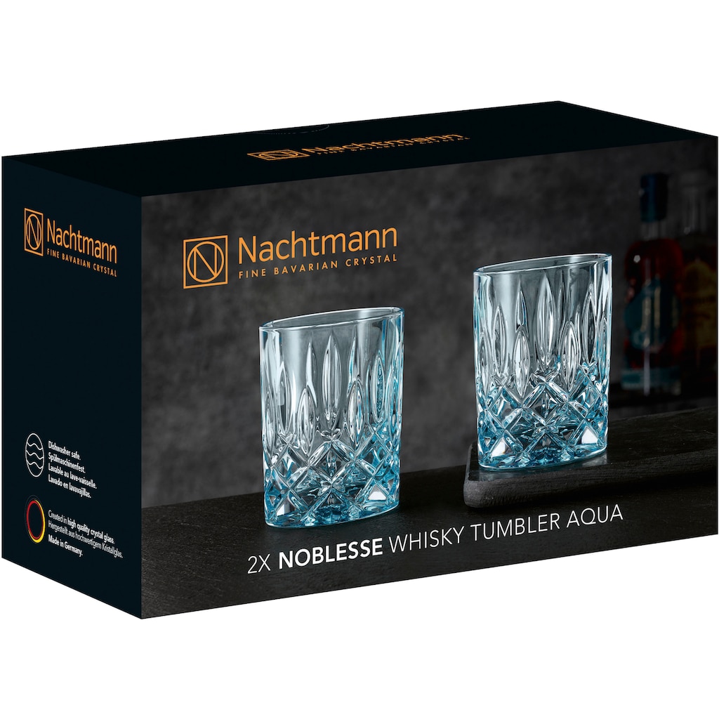 Nachtmann Whiskyglas »Noblesse«, (Set, 2 tlg.), Made in Germany, 295 ml, 2-teilig