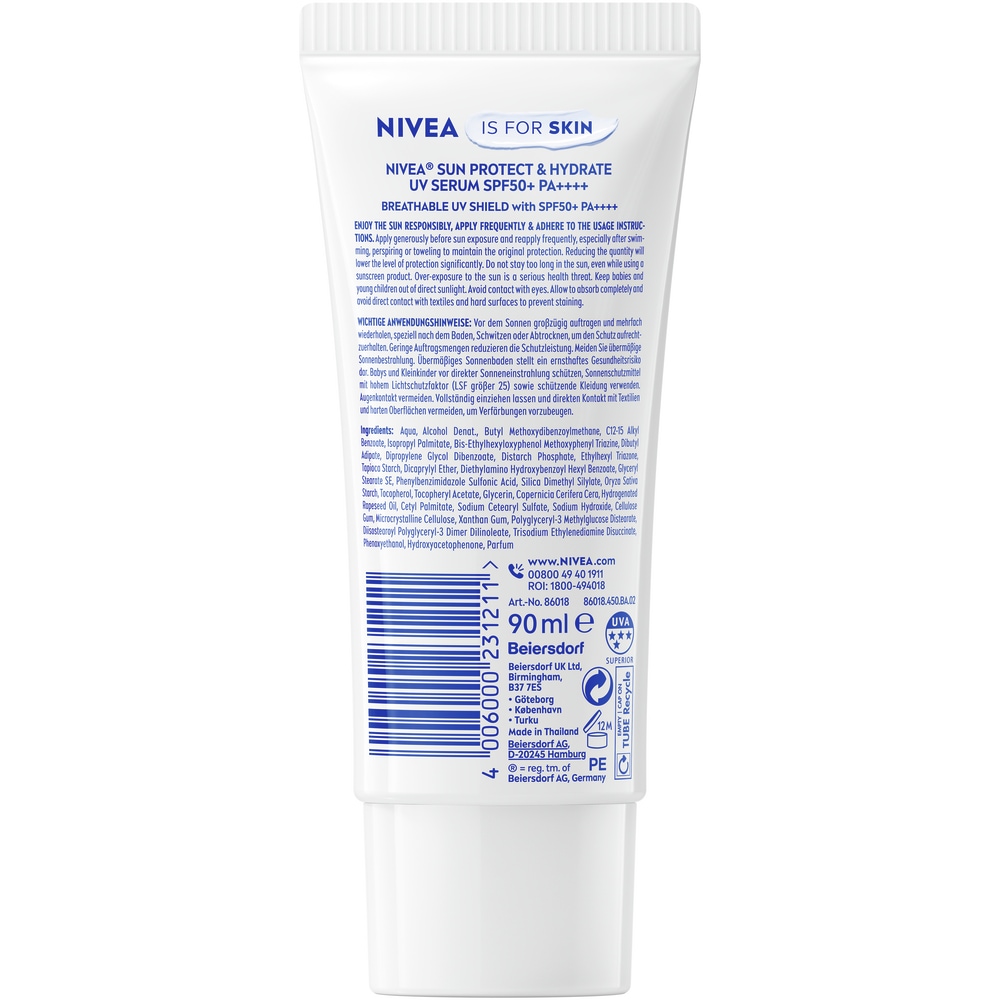 Nivea Sun Sonnenschutzlotion »UV Face Serum Lotion XXL« mit Vitamin E, beugt vorzeitiger Hautalterung vor