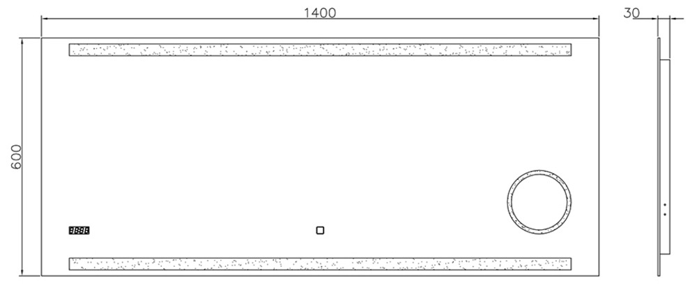 Talos LED-Lichtspiegel »King«, 160x60 cm, energiesparend