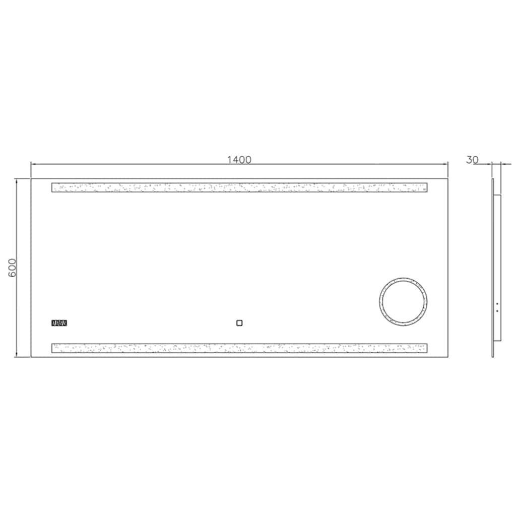 Talos LED-Lichtspiegel »King«