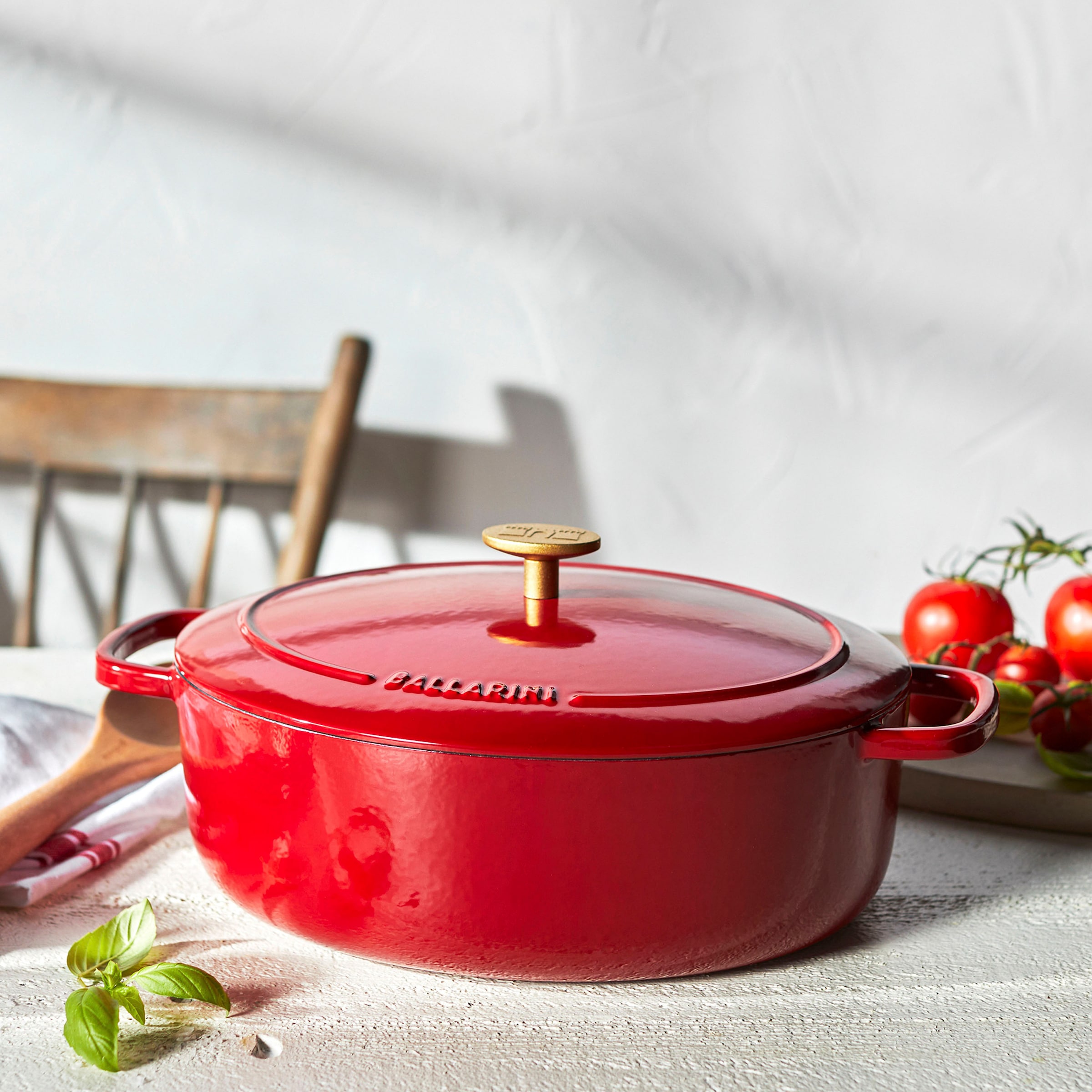 BALLARINI Bräter »Bellamonte Cocotte«, Gusseisen, (1 tlg.), robust, kratzfeste Emaille-Beschichtung, spülmaschinengeeignet