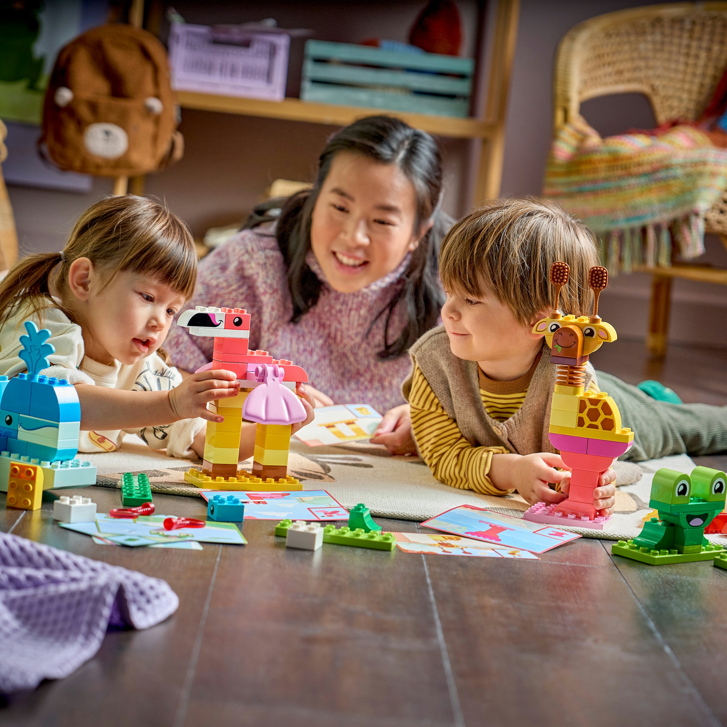LEGO® Konstruktionsspielsteine »Wir Bauen Tiere (10472), LEGO DUPLO Town« Made in Europe