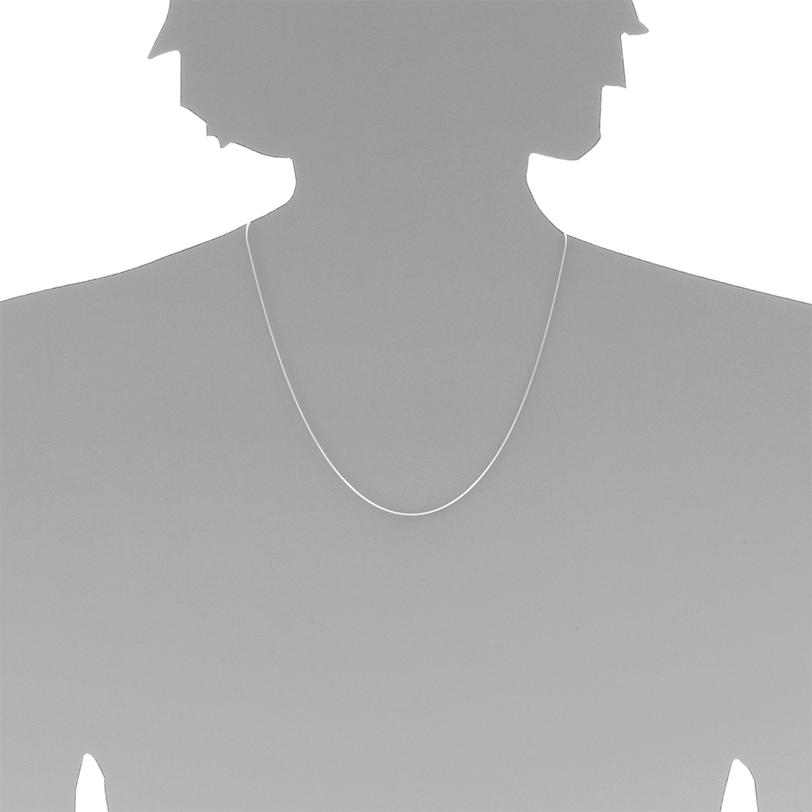 OSTSEE-SCHMUCK Silberkette »- Schlange 0,8 mm - Silber 925/000 -,«