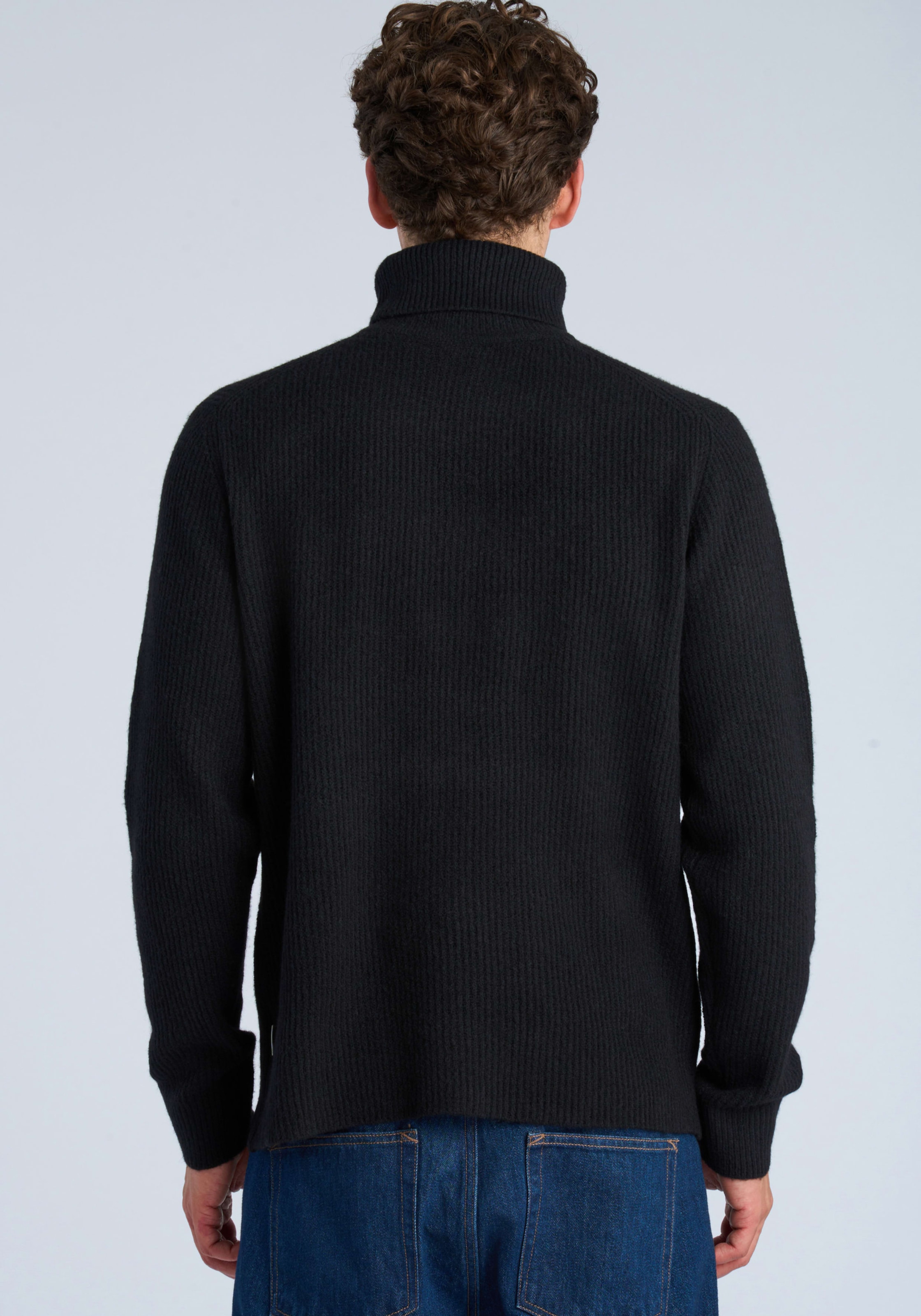 LINDBERGH Rollkragenpullover Strickpullover / Winterpullover mit Wolle und Stretch