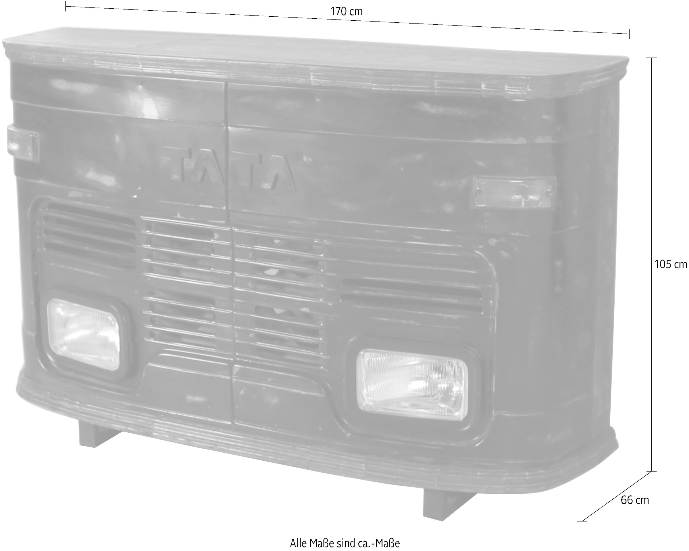 SIT Bartisch, mit origineller LKW Optik