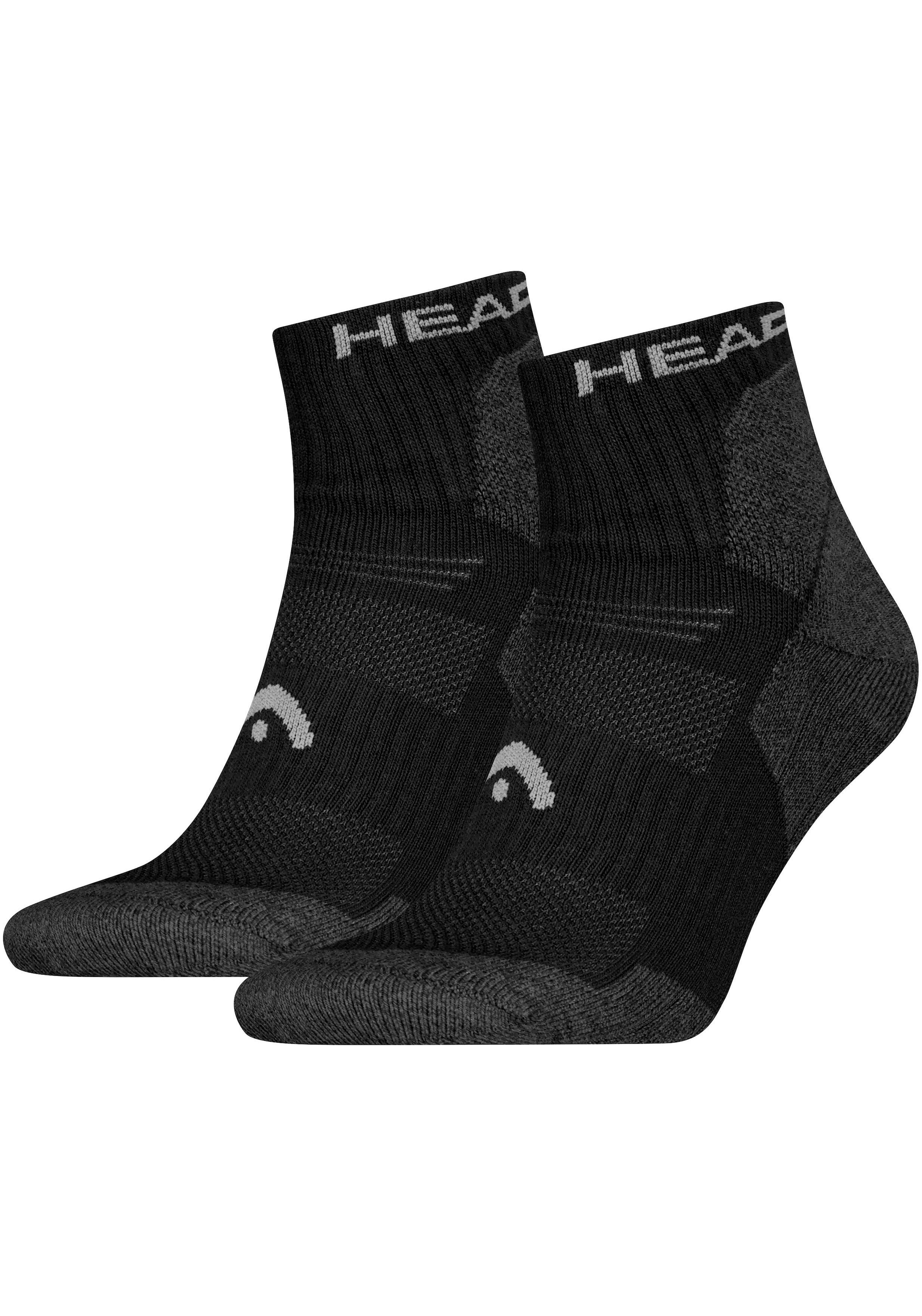 Kurzsocken »HEAD HIKING ALL CLIMATES QUARTER«, (2er Pack), mit Logostickerei