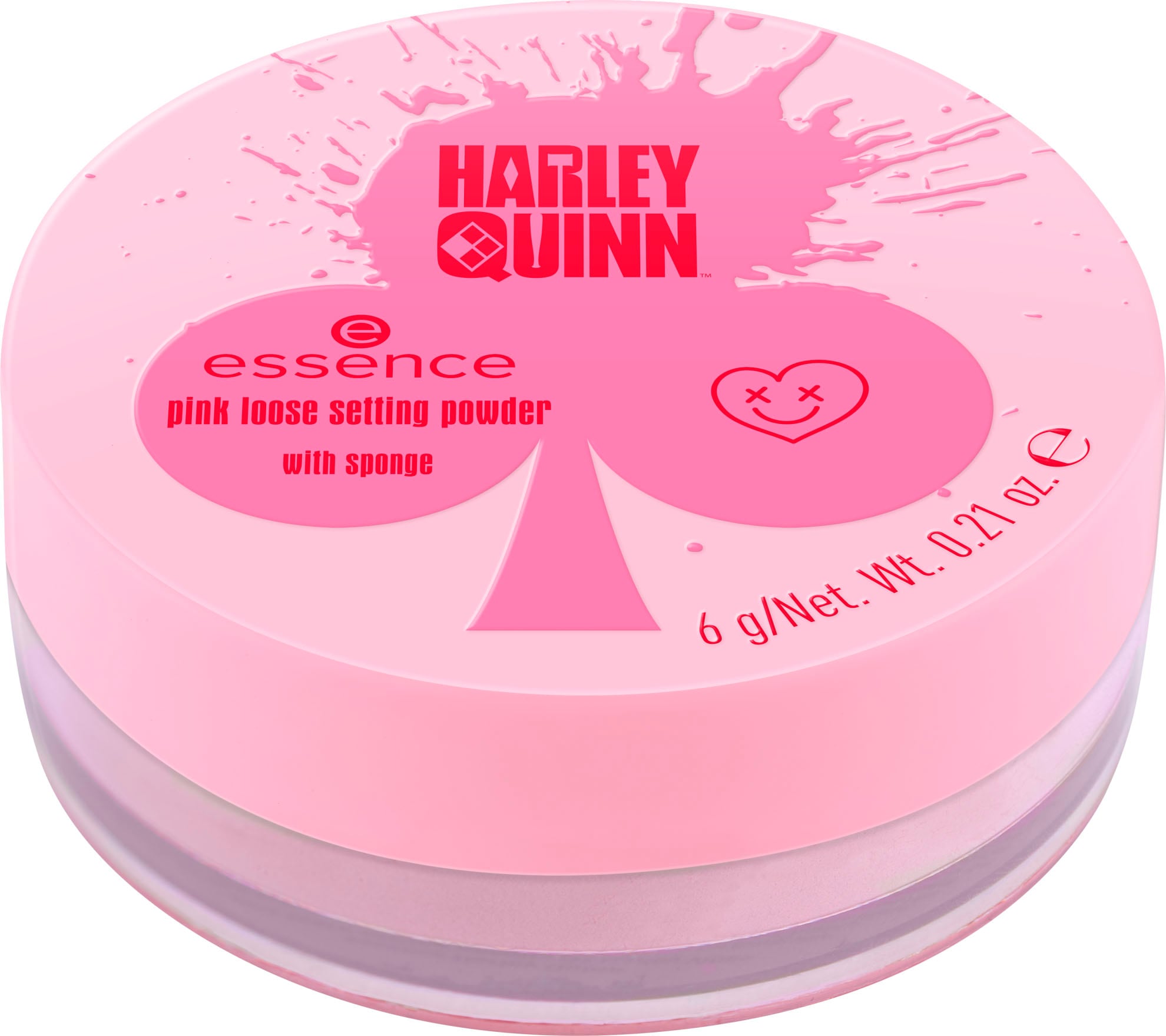 Essence Puder »Harley Quinn pink loose setting powder«, (Set, 3 tlg.)