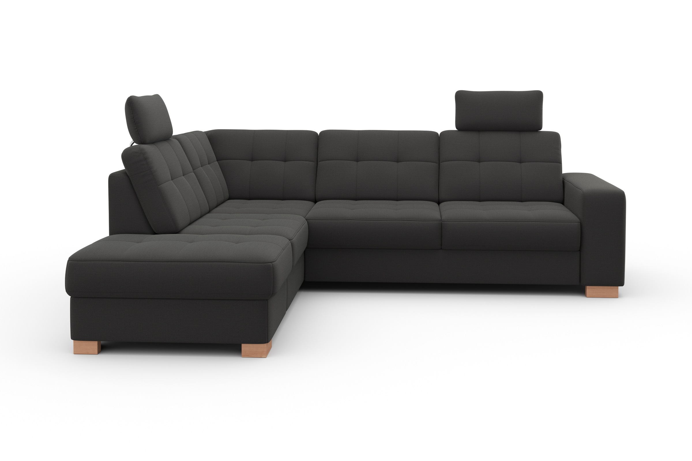 sit&more Ecksofa »Quincy L-Form«, wahlweise mit Bettfunktion und Bettkasten