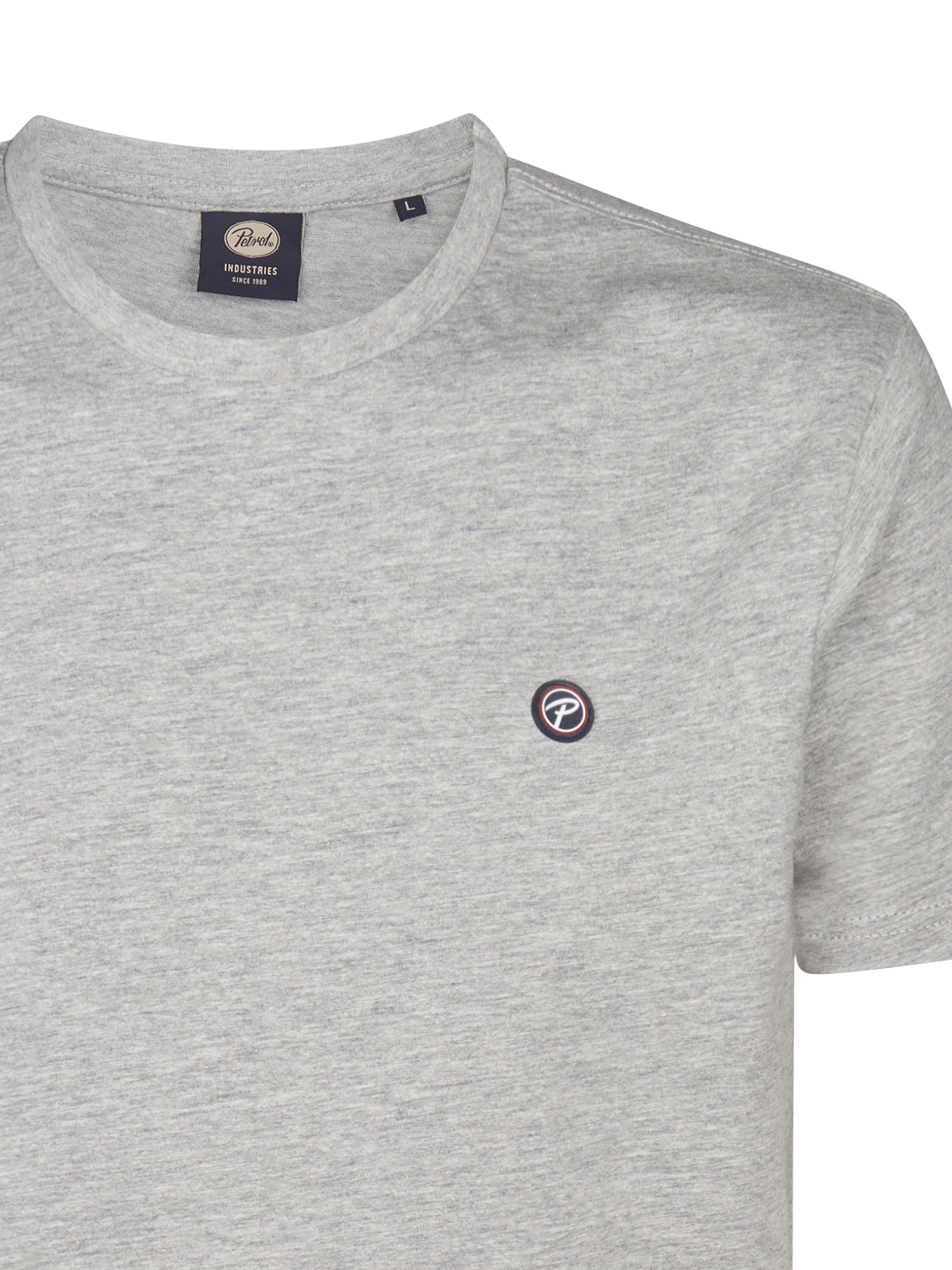 Petrol Industries Rundhalsshirt mit Logo Stickerei