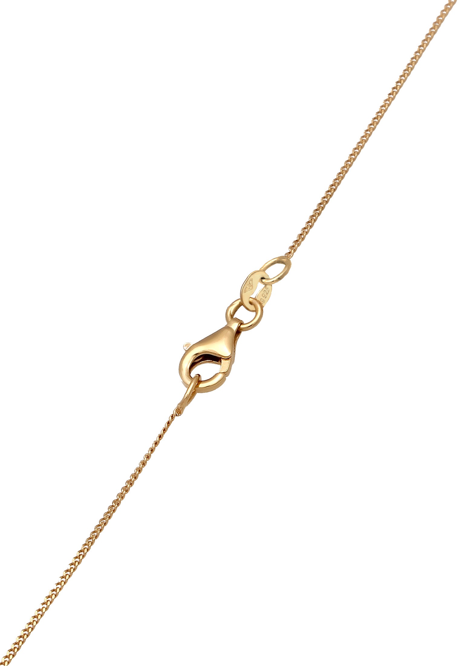 Elli Silberkette »Halskette Halskette mit Tropfen Glas Kristalle Rose 925 Sterling Silber vergoldet«