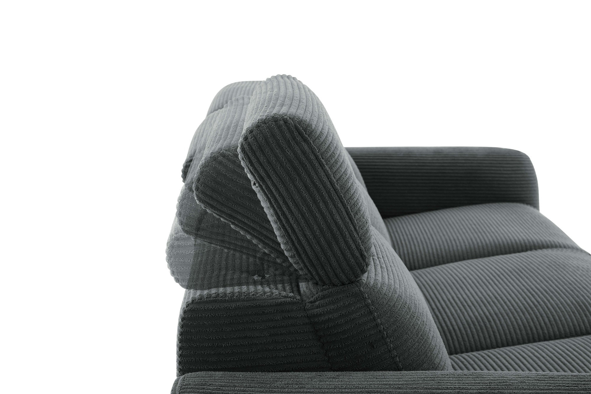 Home affaire 3-Sitzer »SKAANE in Cord, Sofa mit manueller u. elektrischer Relaxfunktion«, Relax-Funktion in 2 Sitzen, Kopfteilverstellung, Federkernpolsterung