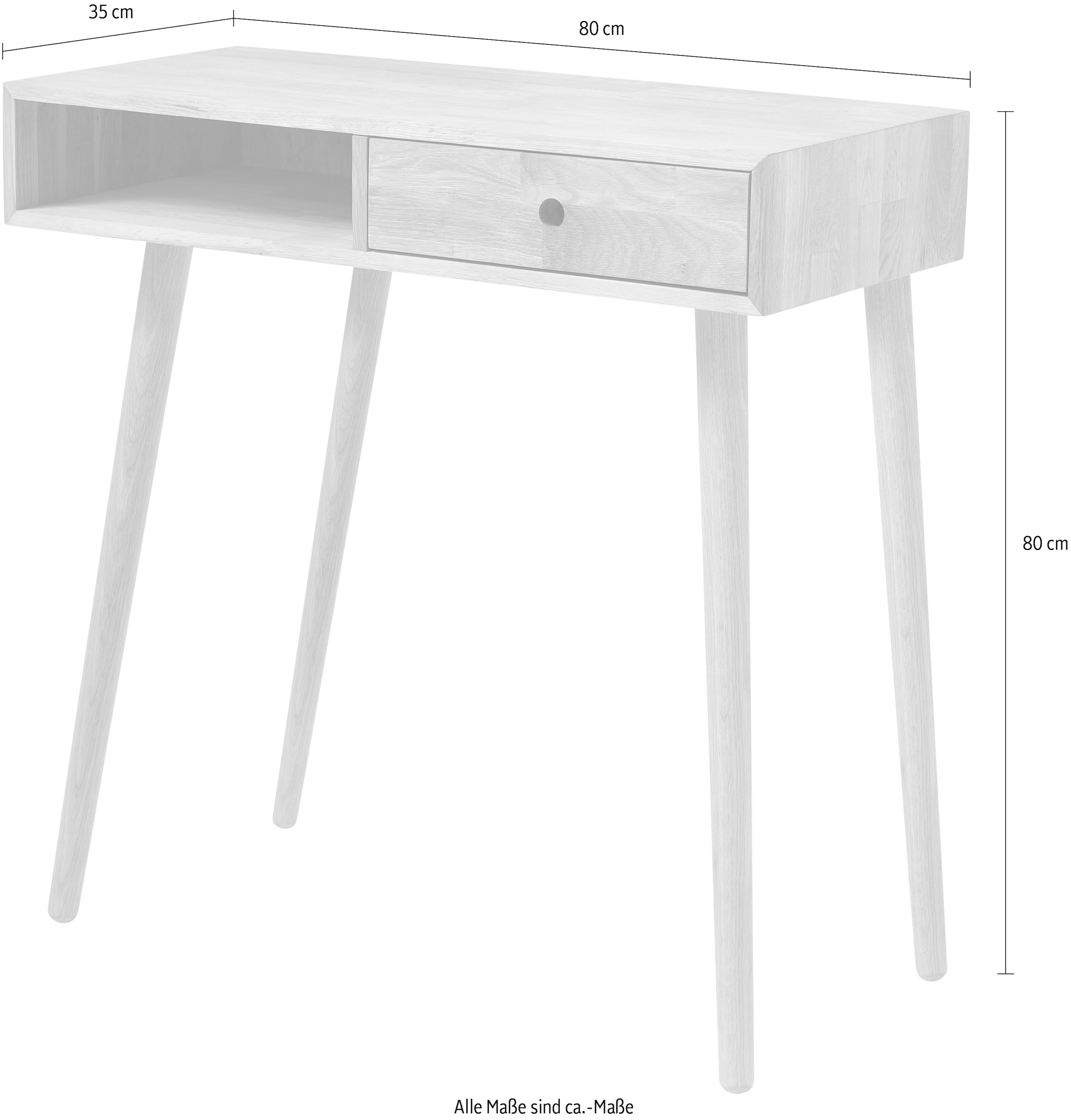 MCA furniture Konsole »Agra«, Eiche mit bequem Massivholz Schublade bestellen