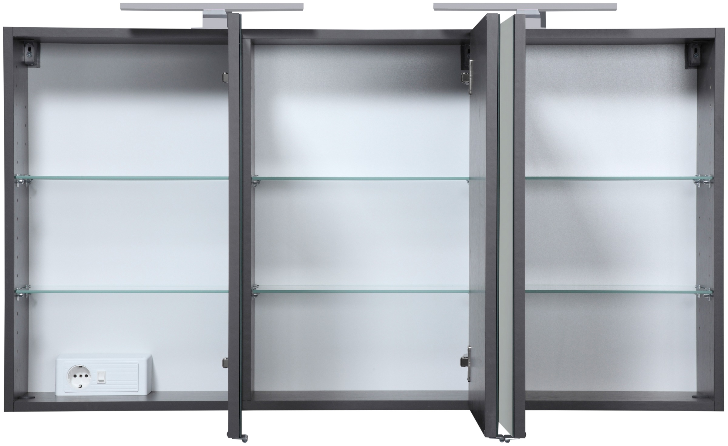 welltime Spiegelschrank »Malibu«, Breite 120 cm, mit Spiegeltüren und Softclose-Funktion