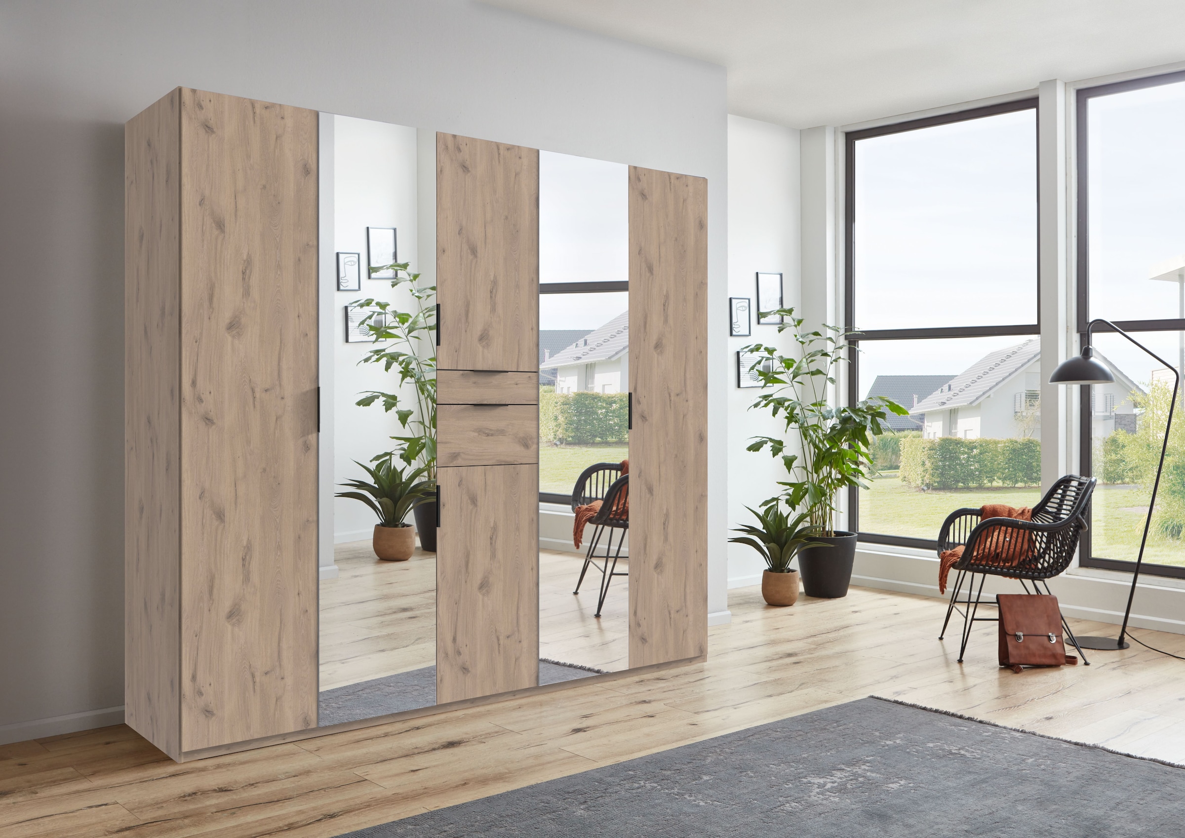 Wimex Drehtürenschrank »Moldau Kleiderschrank mit Spiegel Schlafzimmerschrank Bestseller«