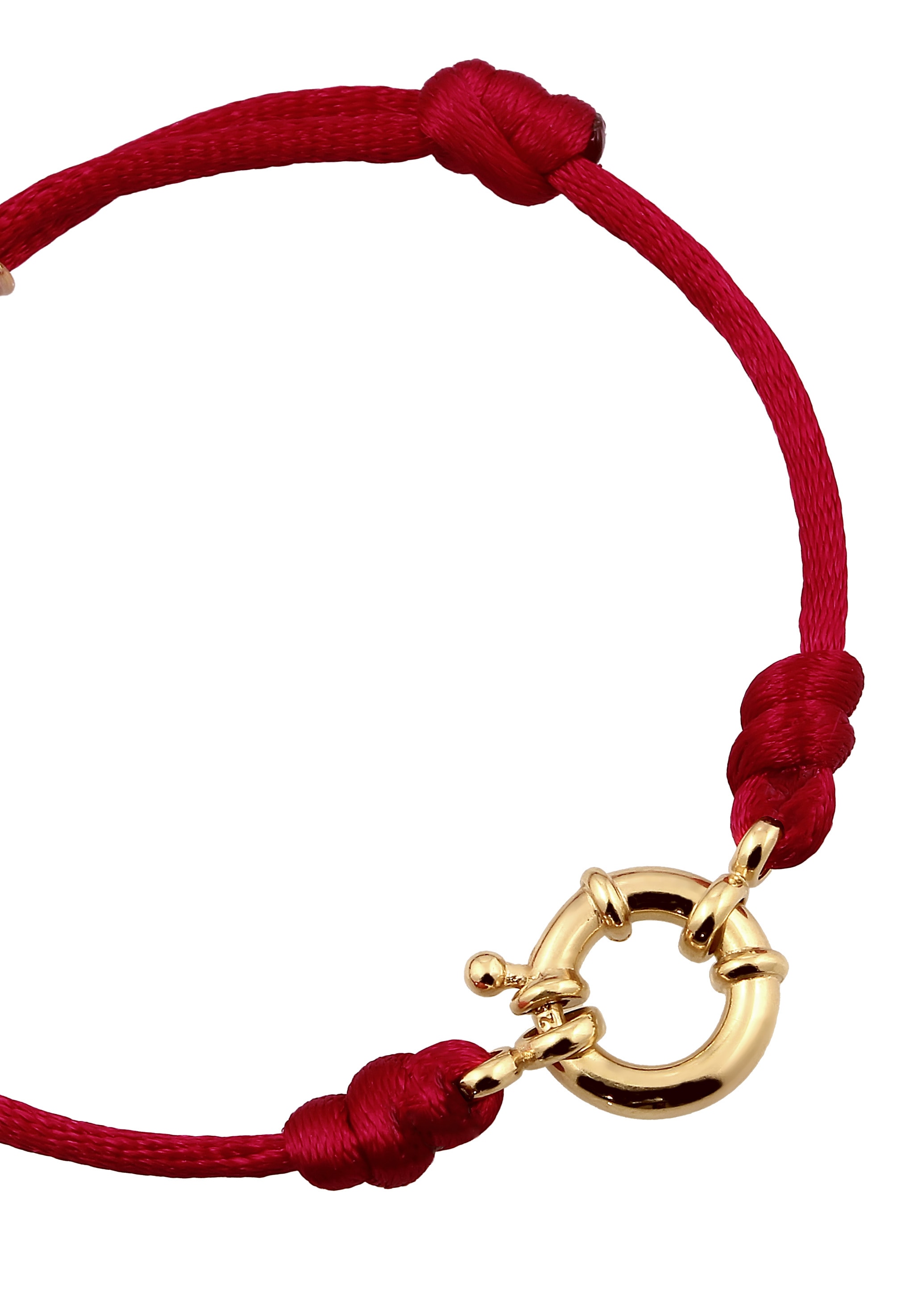 Elli Premium Armkette »Armband Satin Federring 925 Sterling Silber vergoldet«