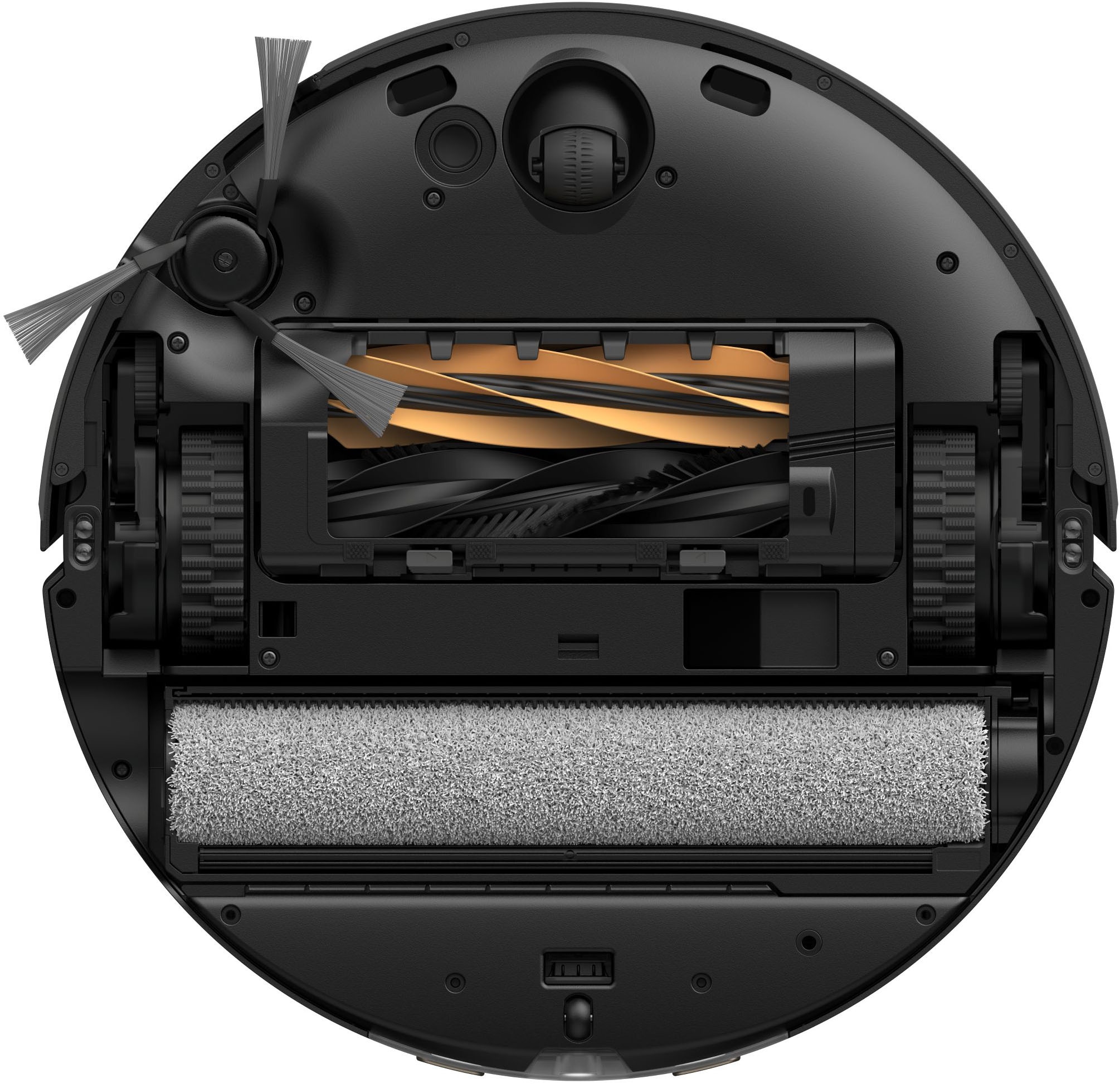 Dreame Saugroboter »mit Wischfunktion Aqua10 Ultra Roller Complete Black« Warmwasser-Wischsystem, Rollenmopp, überwindet Hindernisse, 30.000 Pa