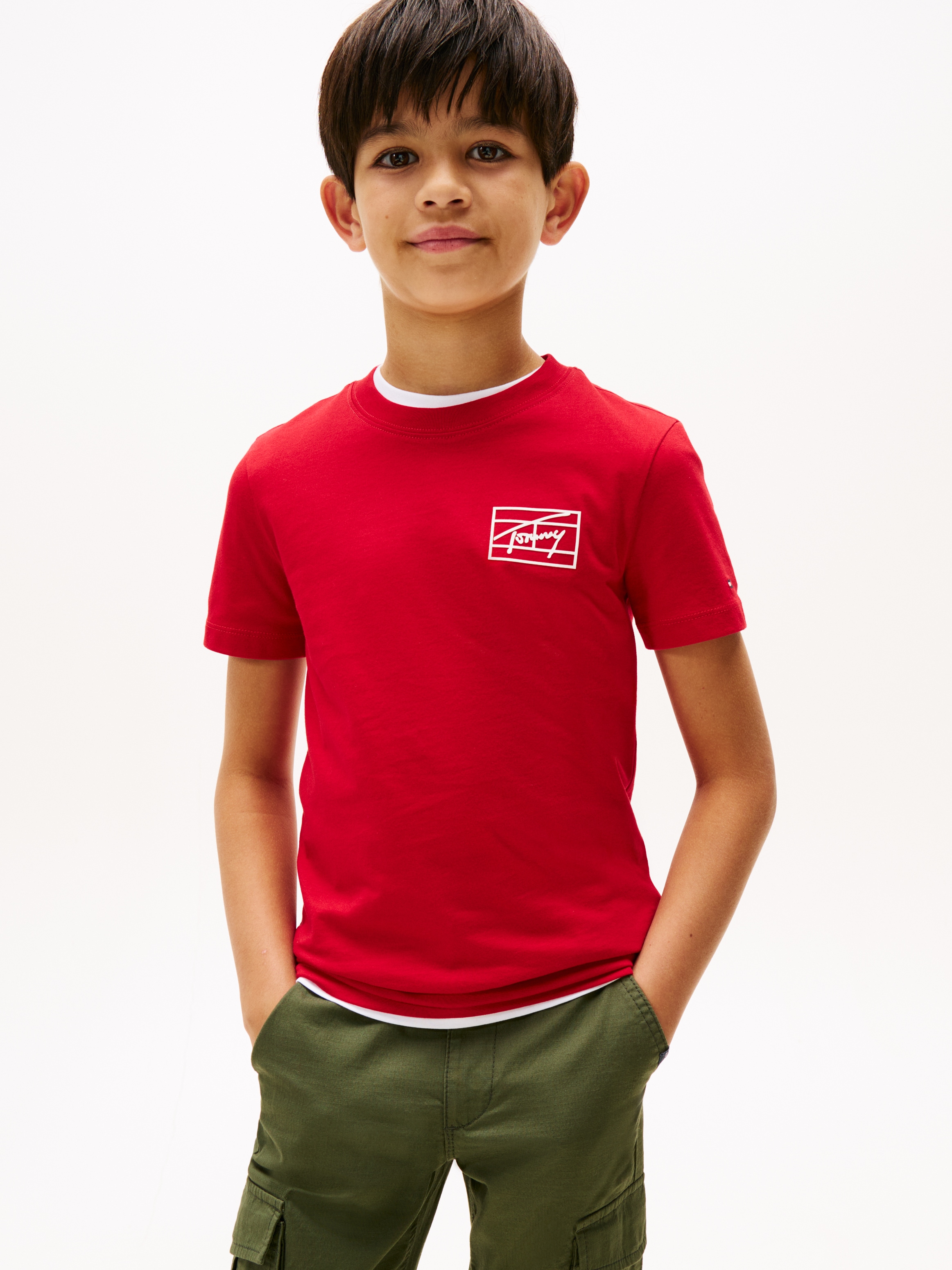 Tommy Hilfiger T-Shirt »VARSITY PRINT TEE SS« Kinder bis 16 Jahre