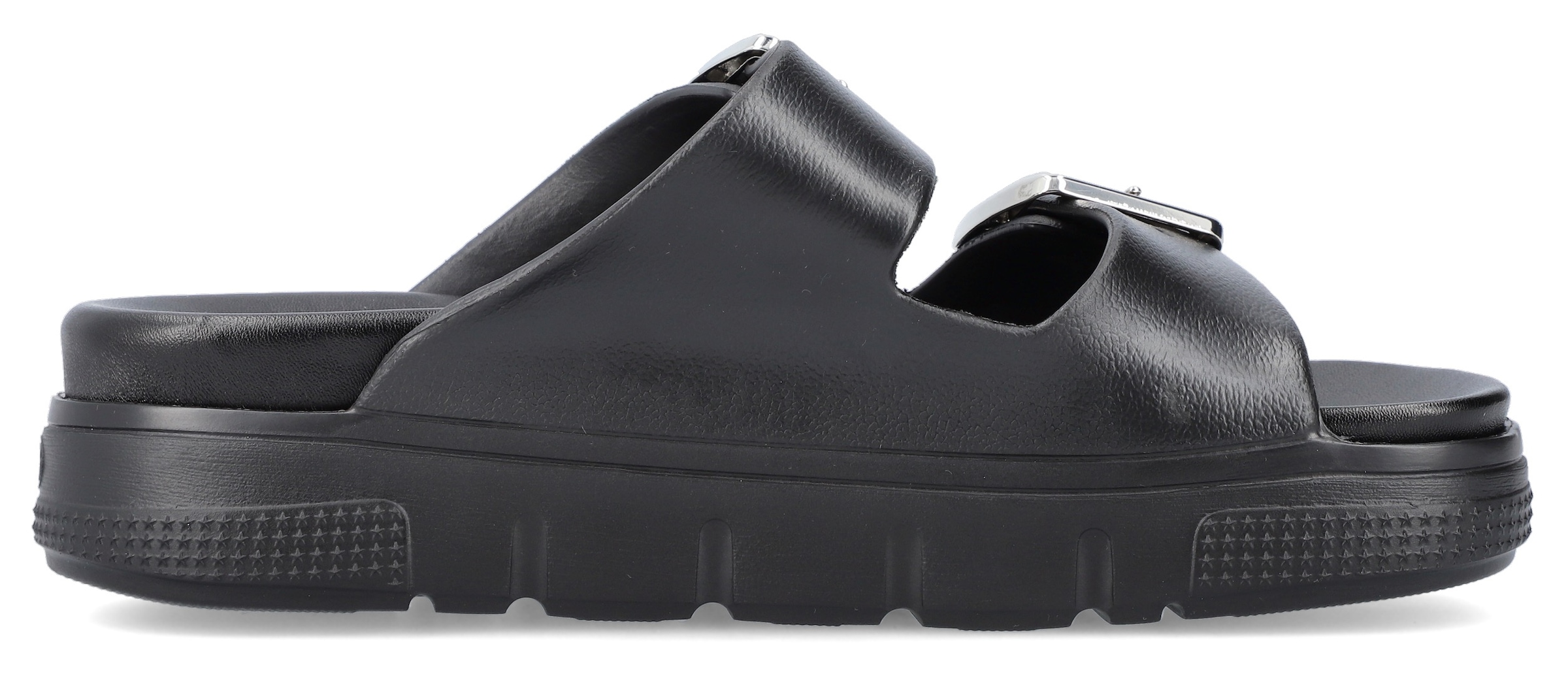 Rieker Pantolette, Plateau, Sommerschuh, Schlappen in Weite G (=weit)