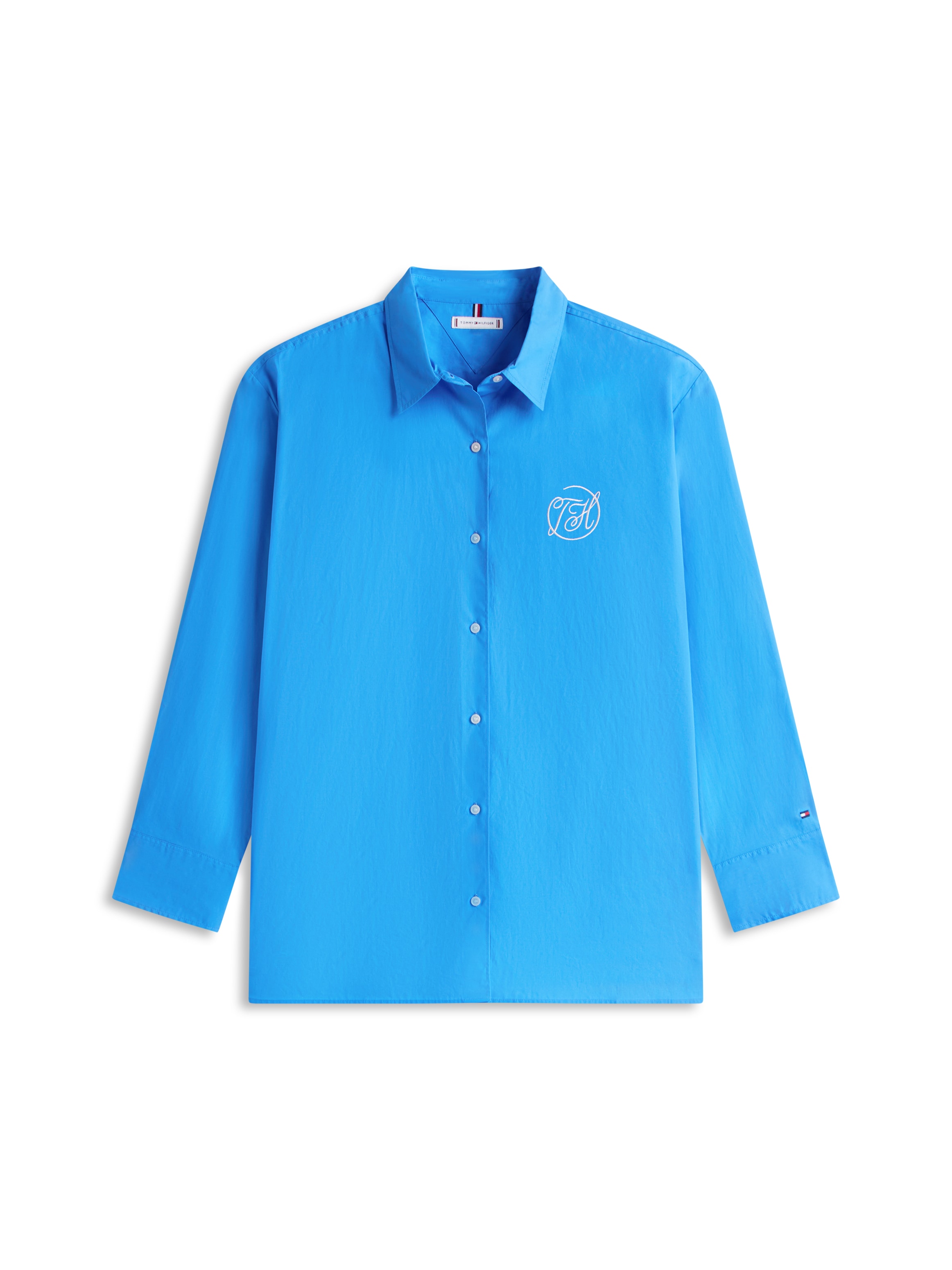 Tommy Hilfiger Curve Hemdbluse »CRV COTTON EASY SHIRT« in großen Größen, Baumwolle