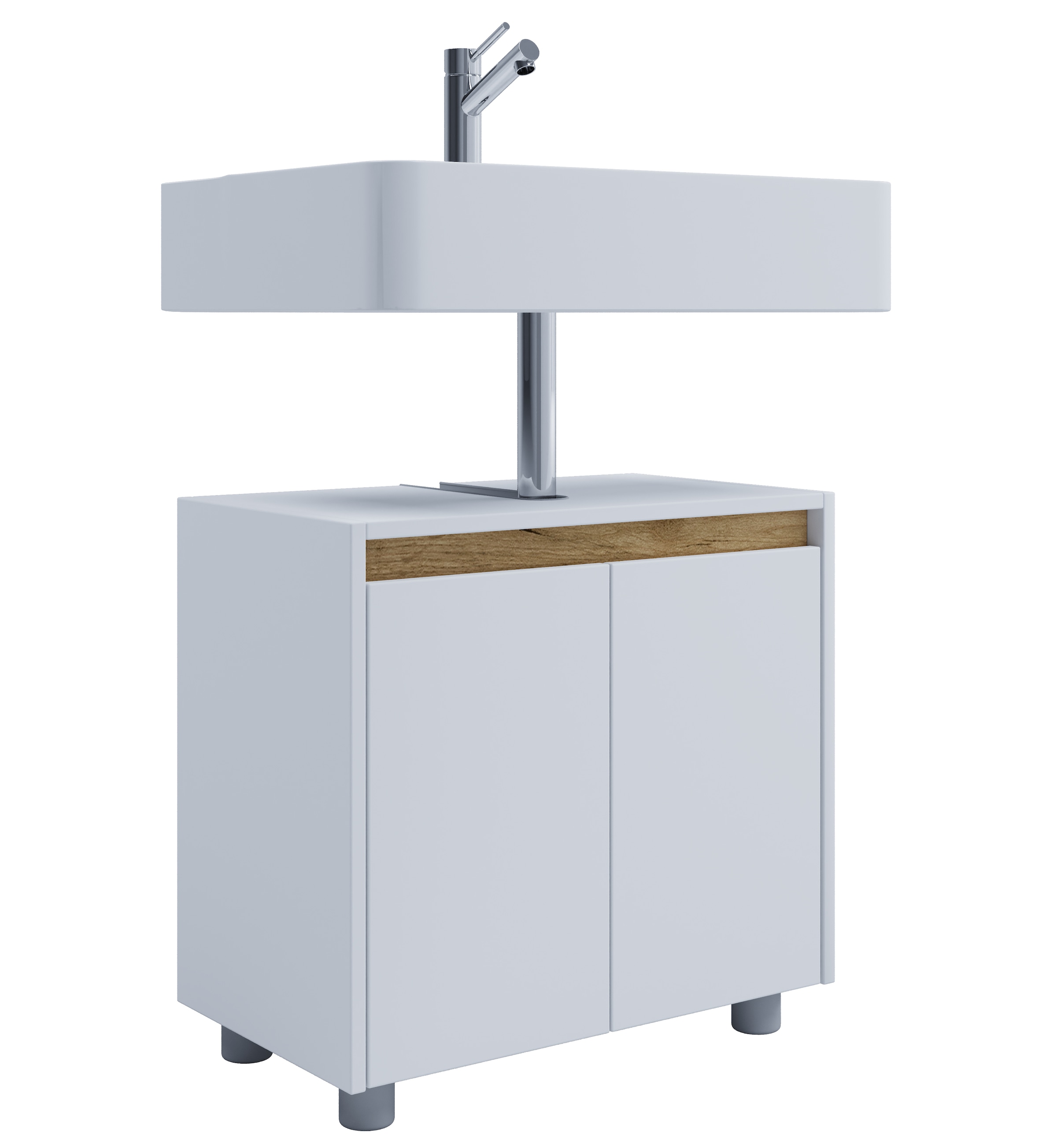 VCM Waschbeckenschrank »Holz Badschrank Badunterschrank Waschbecken Cosila« 1 Stk. tlg.