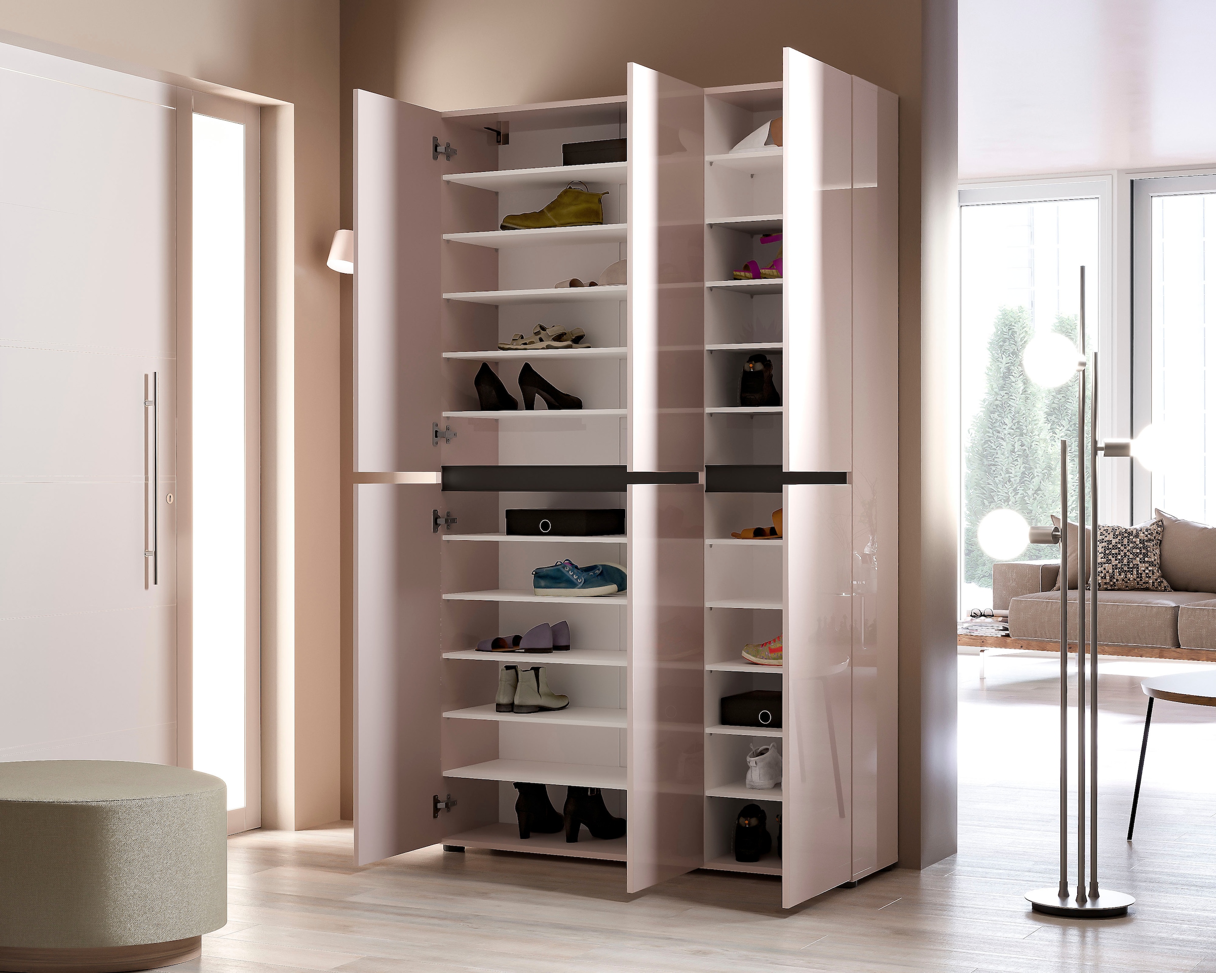 INOSIGN Schuhschrank »Mister« Breite 120 cm, Höhe 200 cm, 6 Türen