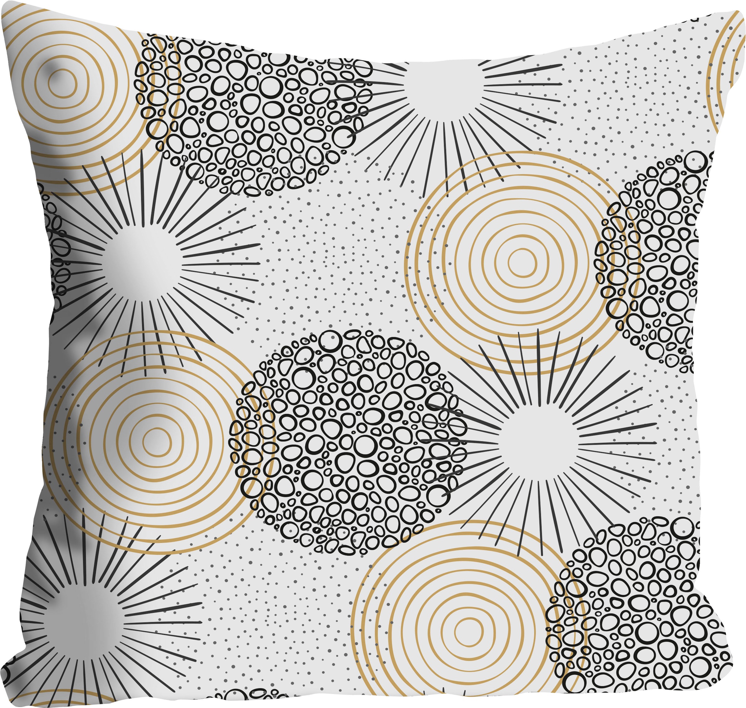 queence Dekokissen »Katja«, Kissenhülle,Formen,Muster,Weiß,Geometrisch,Minimalistisch,Modern