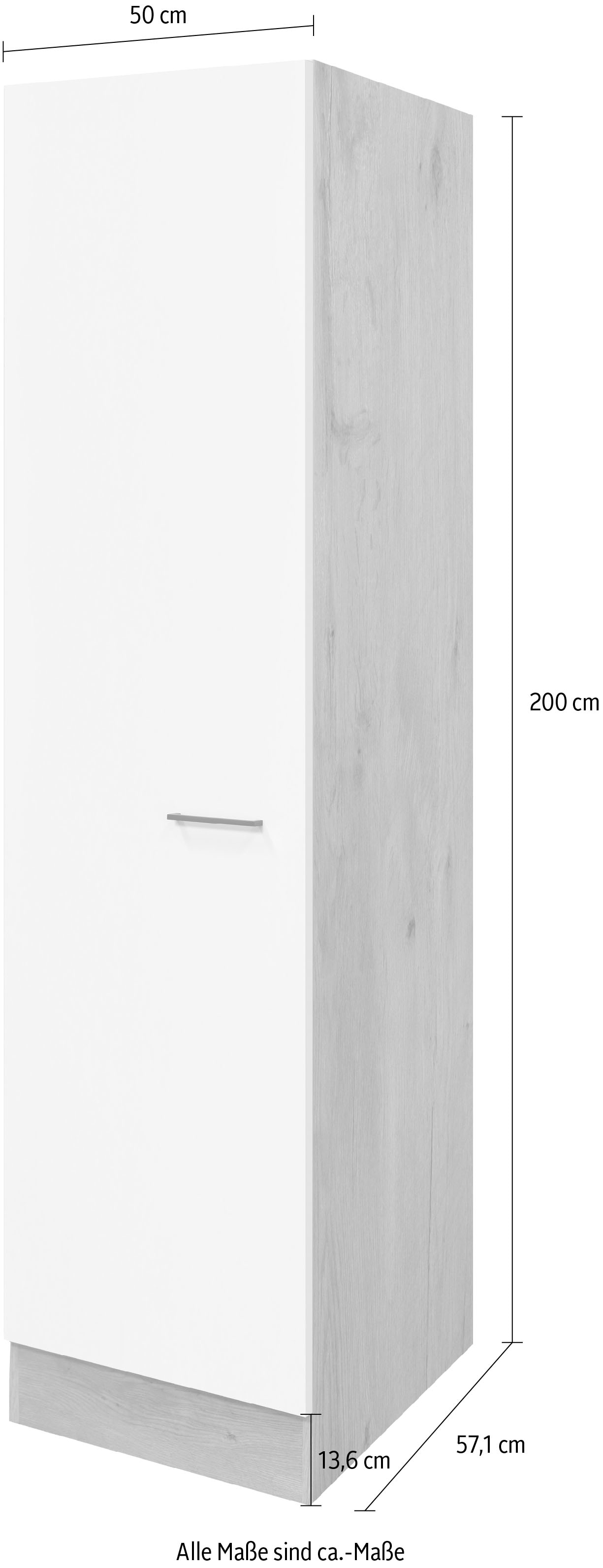 Flex-Well Seitenschrank »Vintea«, (B x H x T) 50 x 200 x 57 cm, für viel  Stauraum bequem kaufen