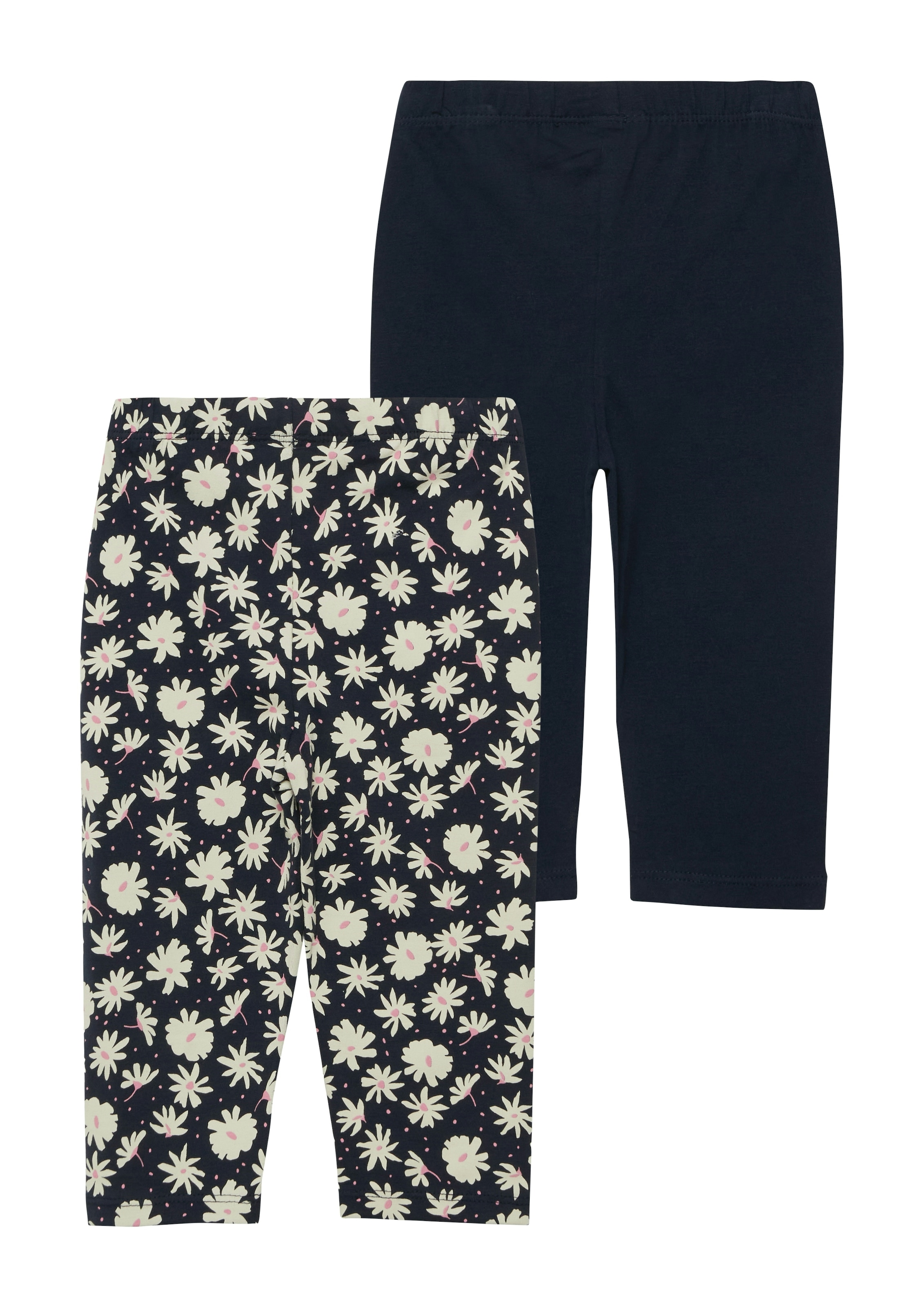 s.Oliver Junior 3/4-Leggings  im 2er Pack, aus Baumwollmischung, mit elastischem Bund