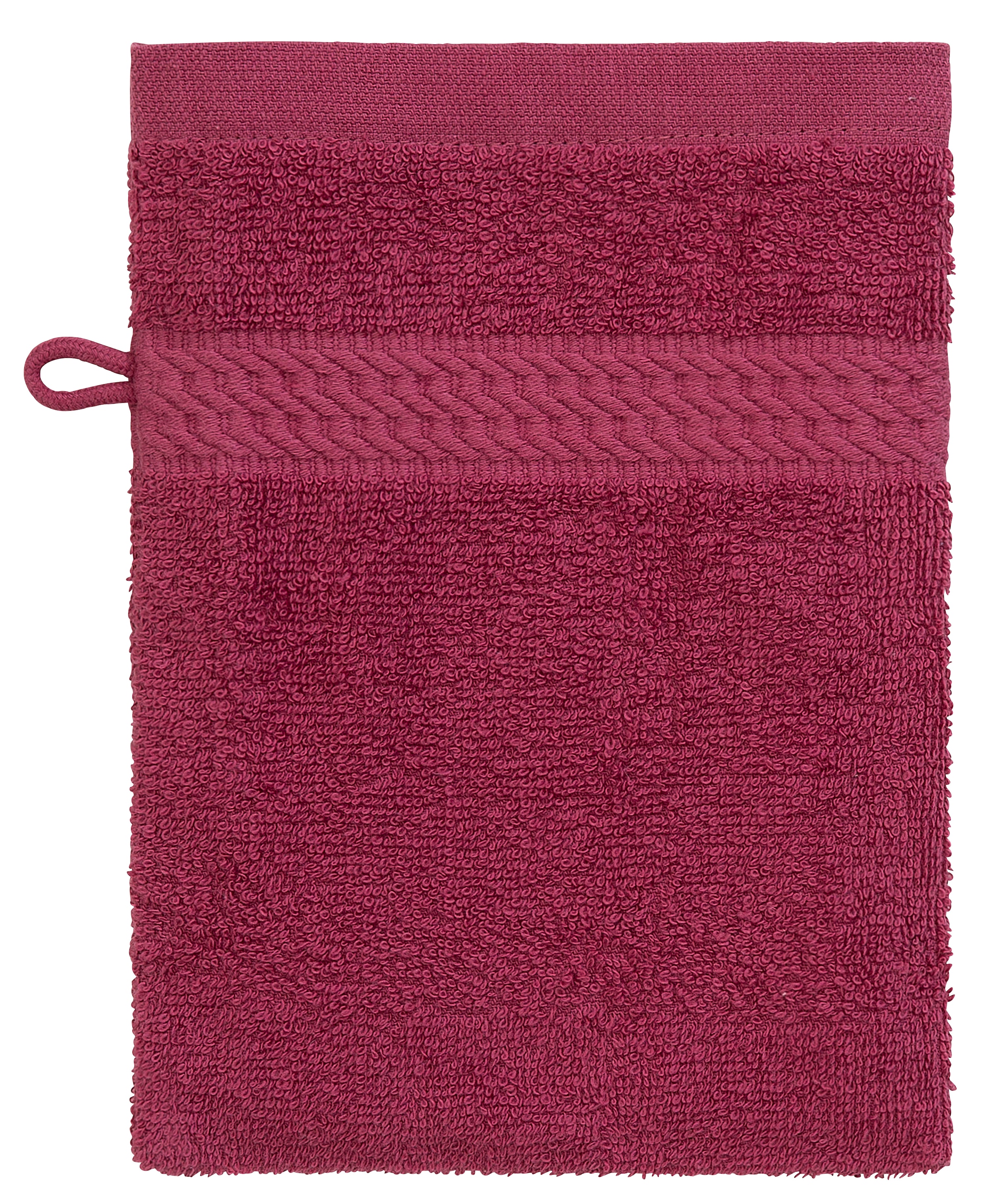 my Baumwolle Serie, im als Waschhandschuh home Set und Bordüre, (6 Uni-Farben, online Waschlappen, tlg.), 100% »Juna«, kaufen