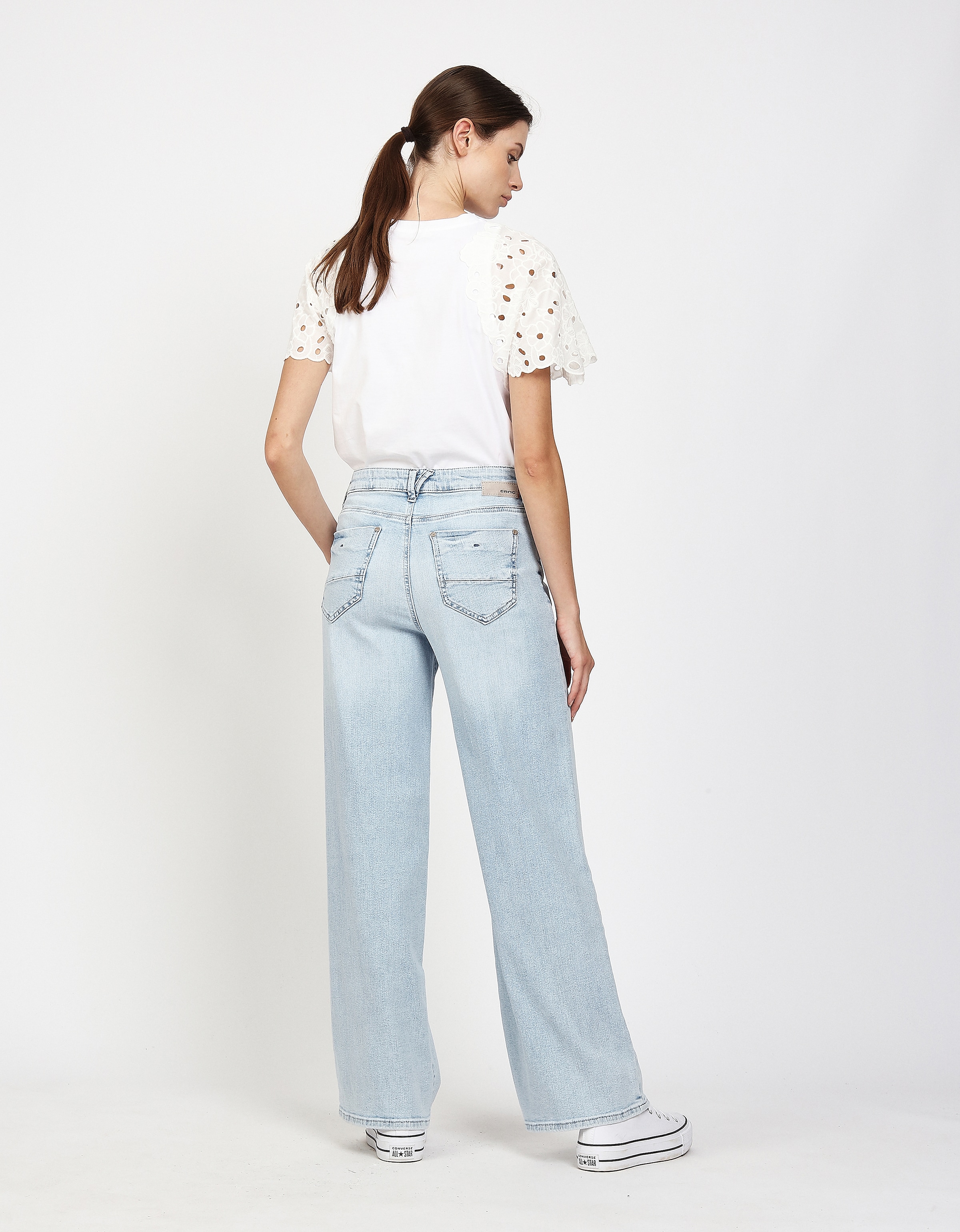 GANG Straight-Jeans »94CARLOTTA LONG« Wide Leg im 5-Pocket-Stil