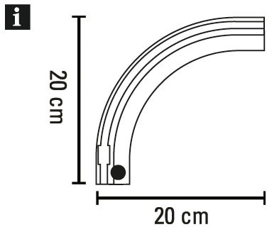 GARDINIA Gardinenschiene »Rundbogen«, 1 läufig-läufig, Fixmaß, Serie Aluminium-Vorhangschiene 1-läufig