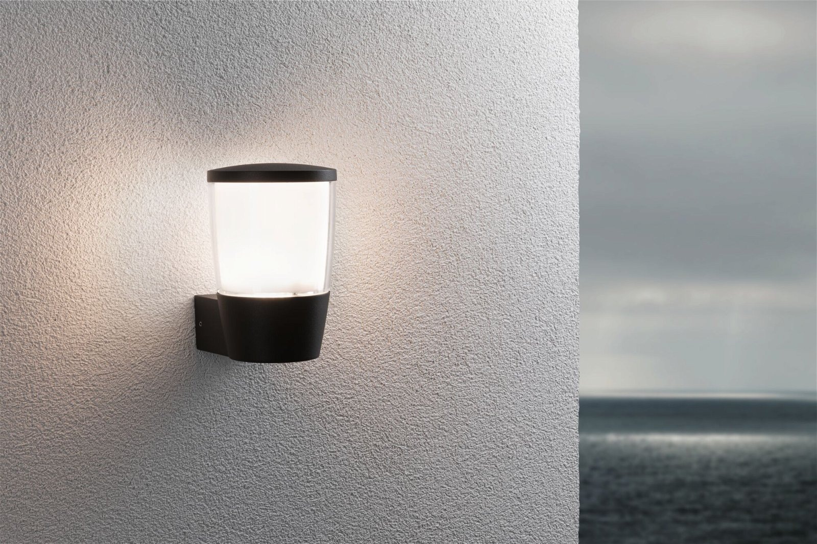 Paulmann LED Außen-Wandleuchte »Bako IP44 110x140mm max. 20W 230V Anthrazit Aluminium«, 1 flammig, Leuchtmittel E14 | ohne Leuchtmittel, seewasserresistent