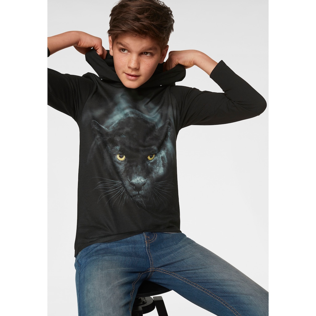 KIDSWORLD Kapuzenshirt »PANTHER«, Fotodruck