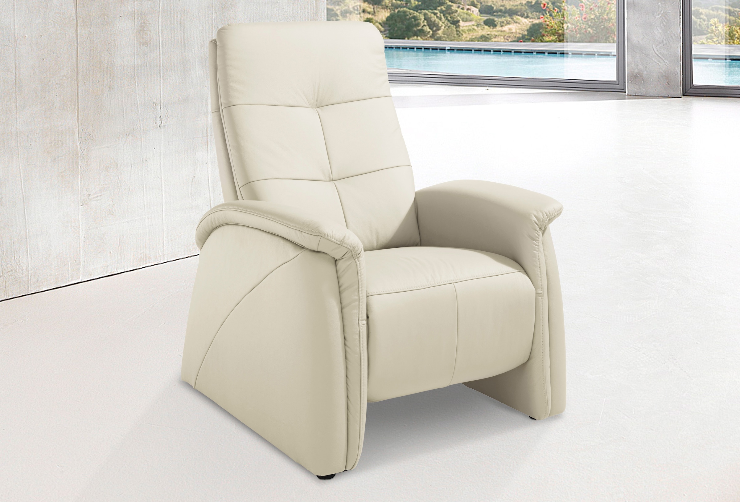 exxpo - sofa fashion Sessel "Tivoli, Hochlehnsessel, Relaxsessel, Kinosessel, bequem" mit Relaxfunktion, schmale Armlehnen