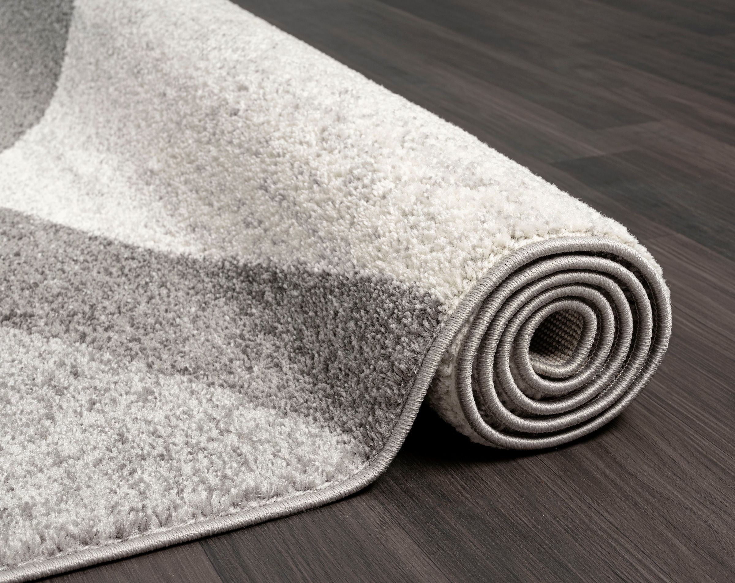 merinos Teppich »Thales 6100« rechteckig 10 mm Höhe Kurzflorteppich mit Konturenschnitt, Wohnzimmer