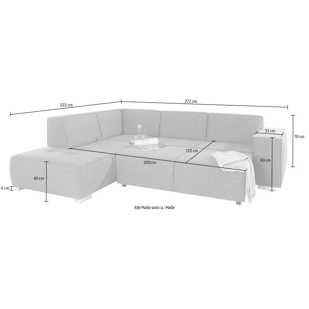 INOSIGN Ecksofa »Sapporo«