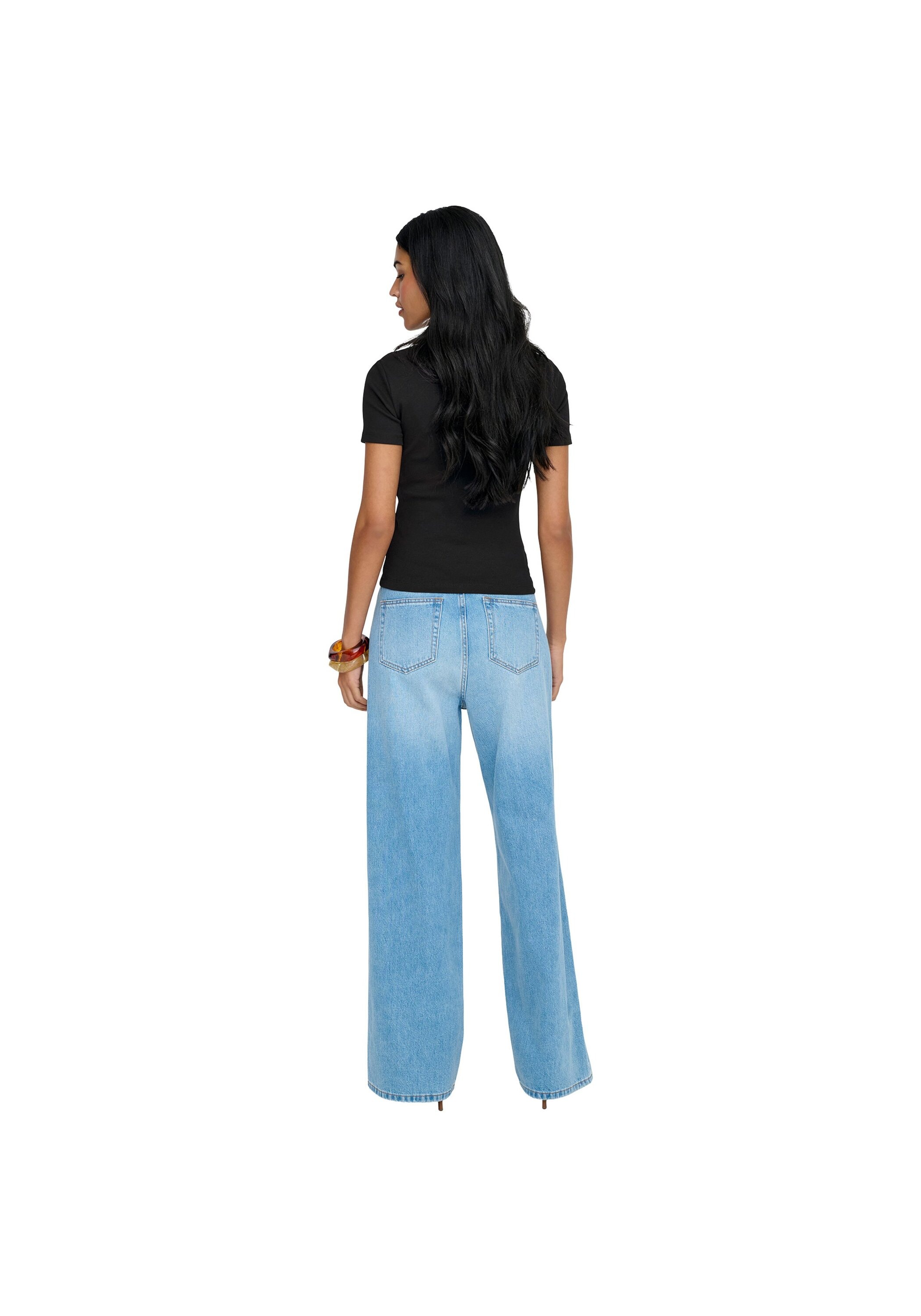 ONLY T-Shirt »T-Shirt ONLVAL O-NECK TOP 2er Pack« 2