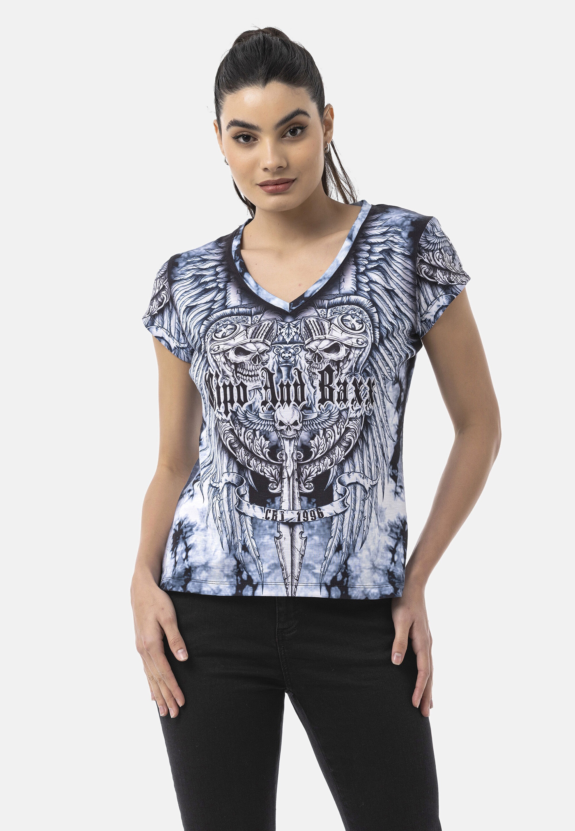 Cipo & Baxx T-Shirt »WT384« mit Digitaldruck