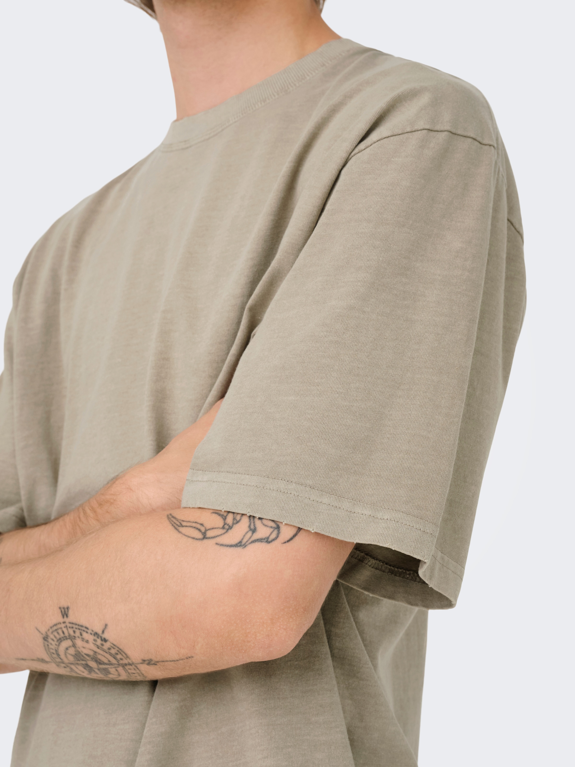 ONLY & SONS Rundhalsshirt »ONSDISTRESS RLX SS TEE«