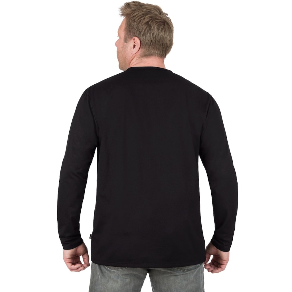 Trigema Longsleeve »TRIGEMA Langarmshirt mit Knopfleiste«, (1 tlg.)