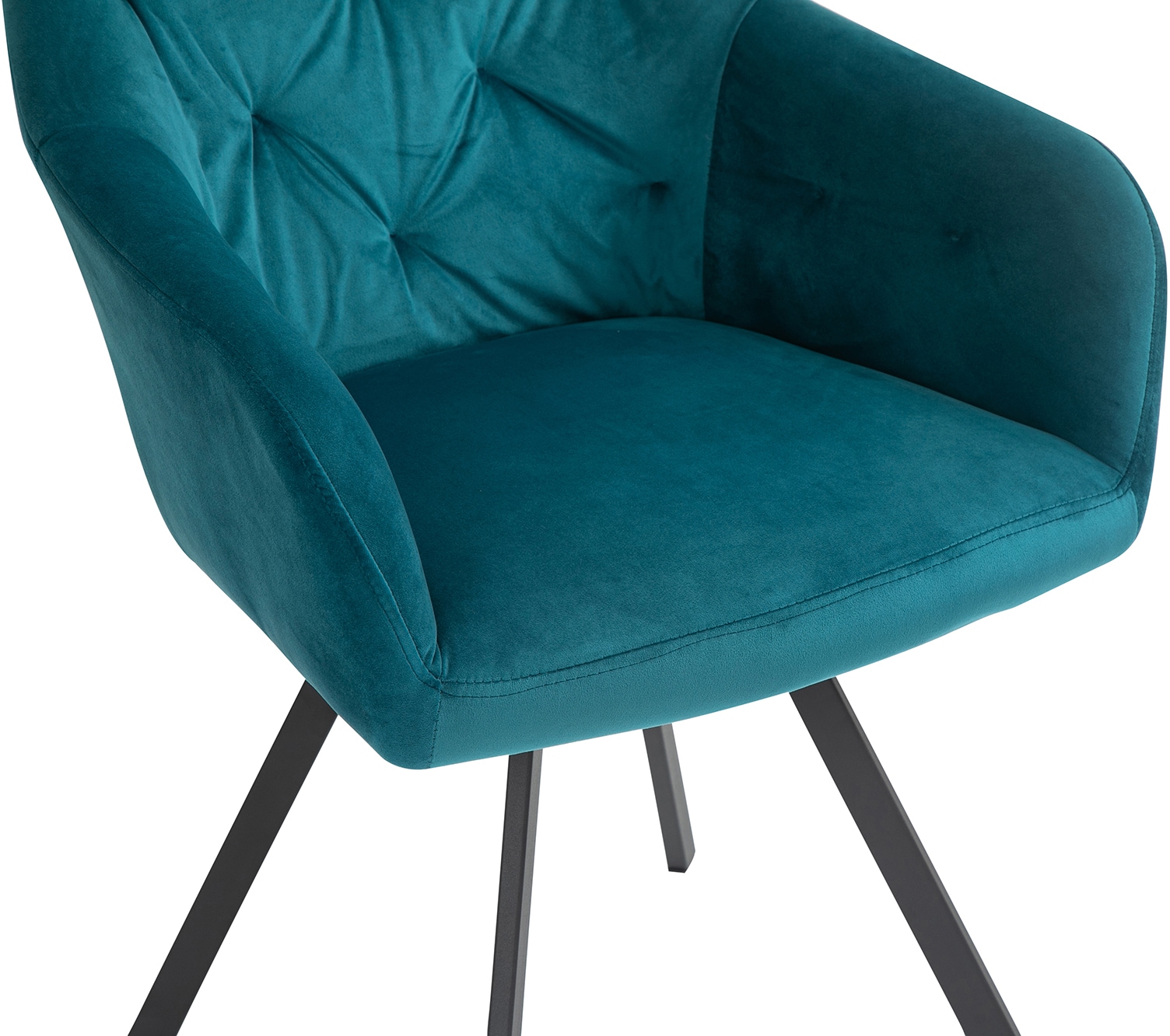 SalesFever Essgruppe »Stilvolle Essgruppe« Set, 5 Stk. tlg. 5-teilige Sitzgruppe mit 360° Drehplatte und echter Baumkante