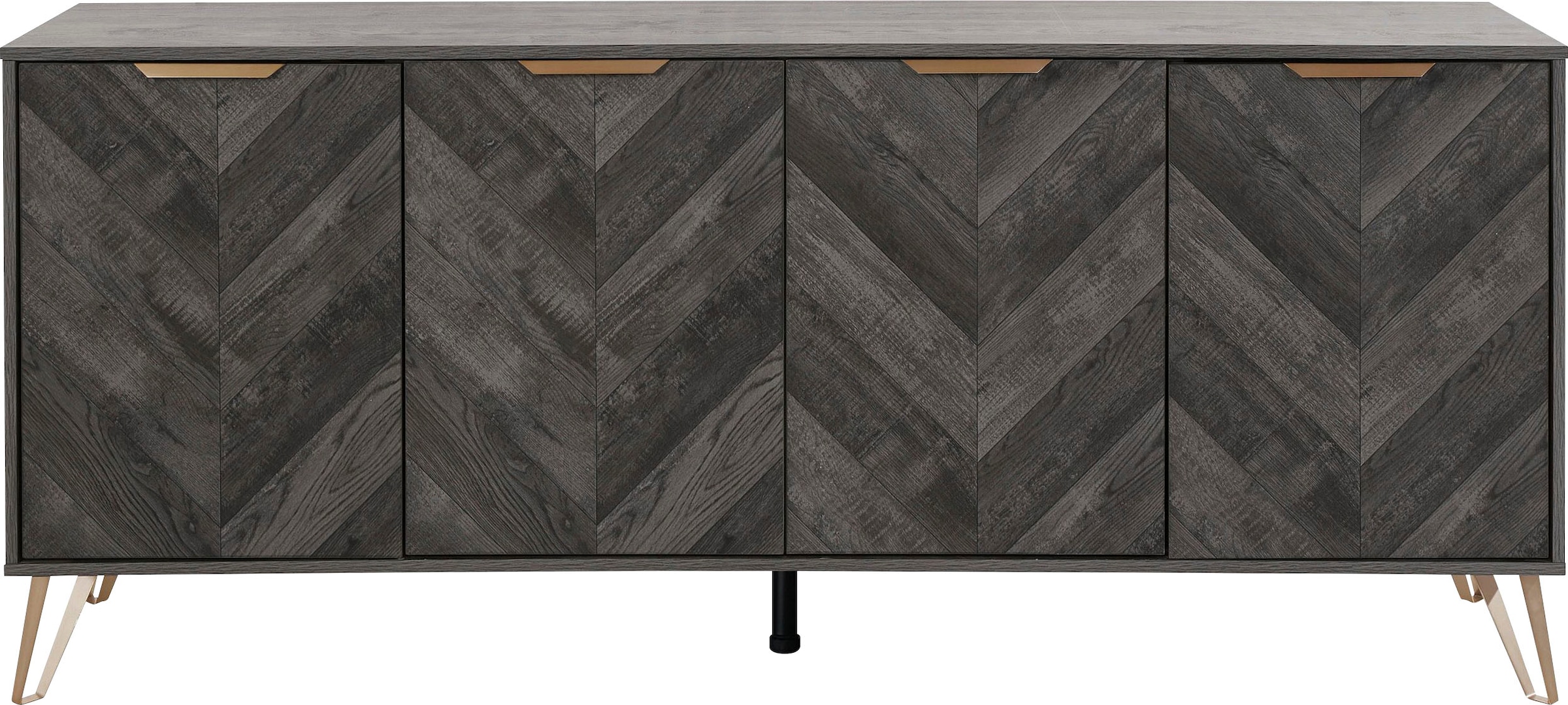 Leonique Sideboard »Nanterie«, Kommode mit Fischgrätenmuster, Breite 176,5 cm
