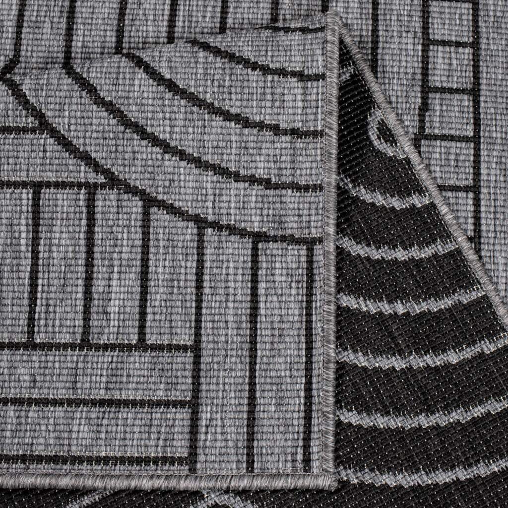 Carpet City Outdoorteppich »DUO RUG 5842« rechteckig 5 mm Höhe Wendeteppich Wetterfest In- & Outdoor, Balkon, Terrasse, Wohnzimmer