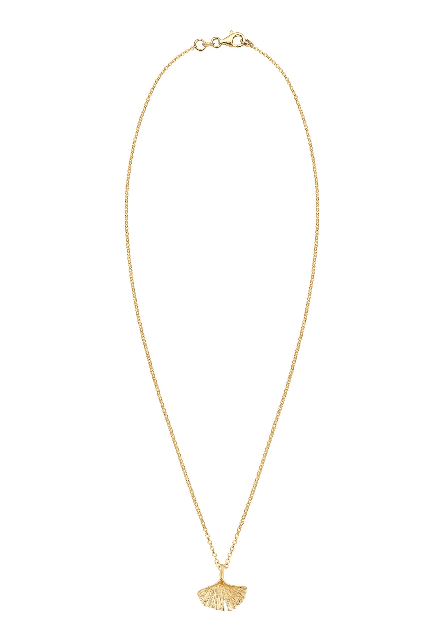 Elli Kette mit Anhänger »Halskette Ginkgo Blatt Anhänger 925 Sterling Silber«