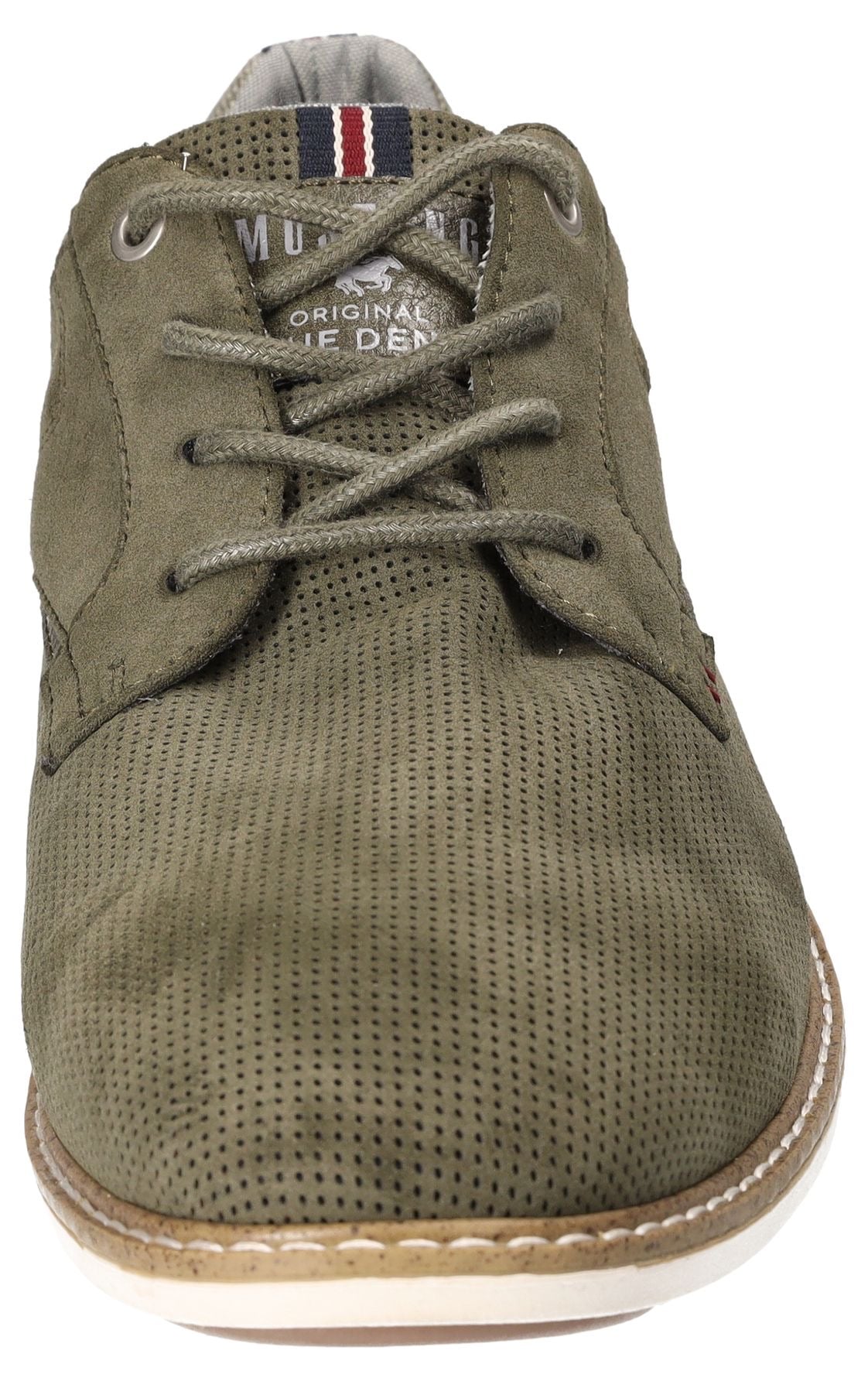 Mustang Shoes Schnürschuh, Freizeitschuh, Halbschuh, Schnürschuh mit Perforation