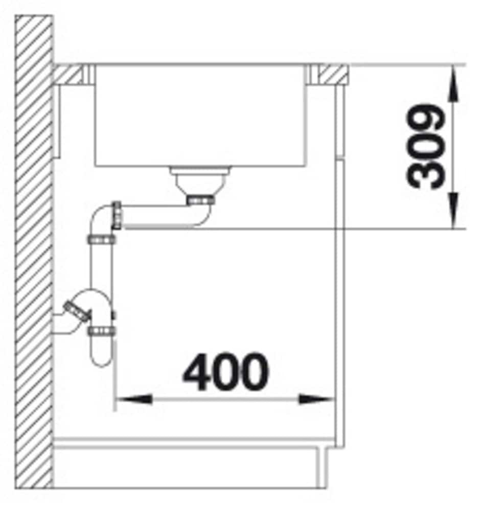 Blanco Edelstahlspüle »LEMIS XL 6 S-IF Compact«, zum wechselseitigen Einbau geeignet
