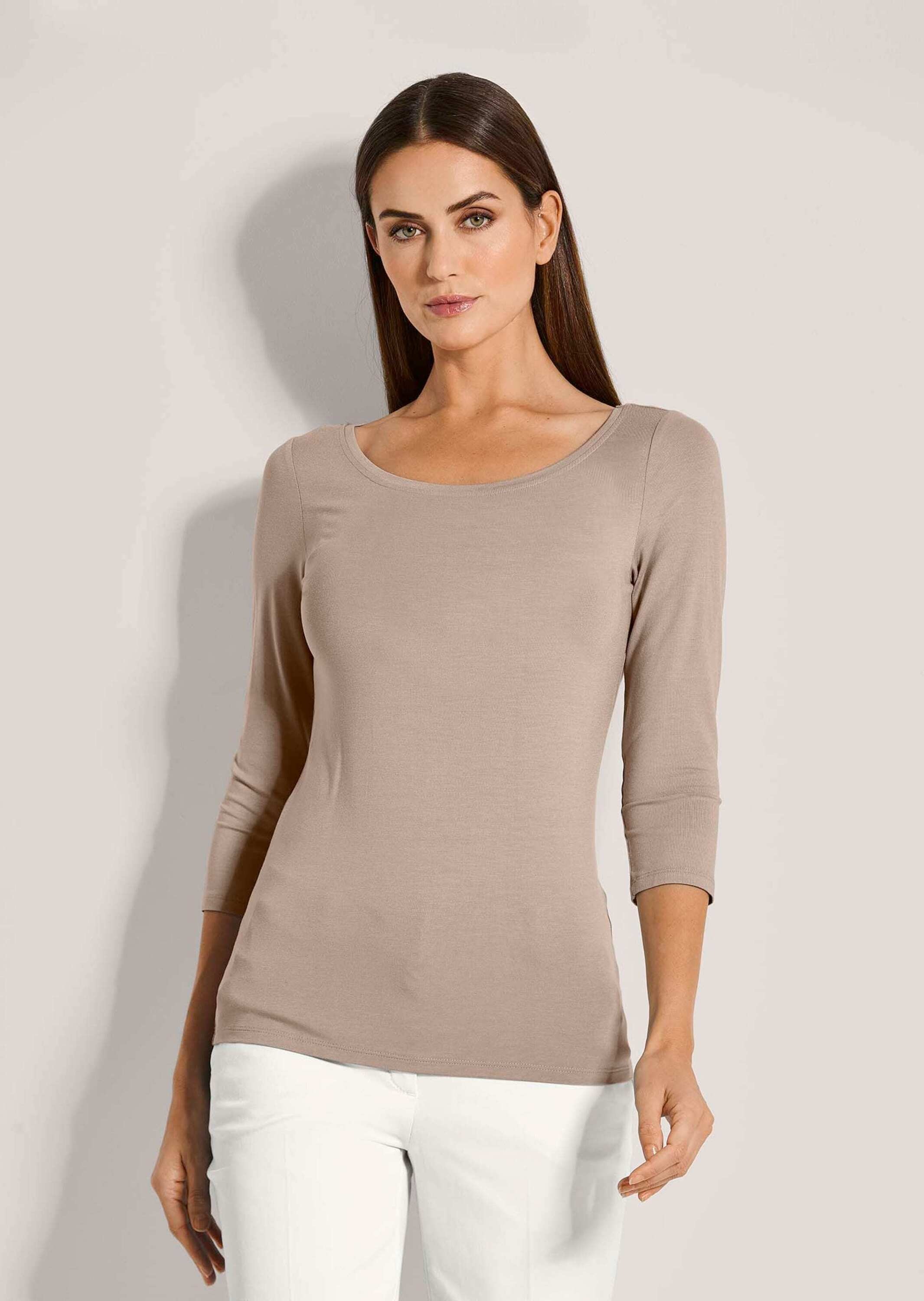 MADELEINE 3/4-Arm-Shirt »Blusenshirt Halbarm Viskose-Oberteil für Damen«